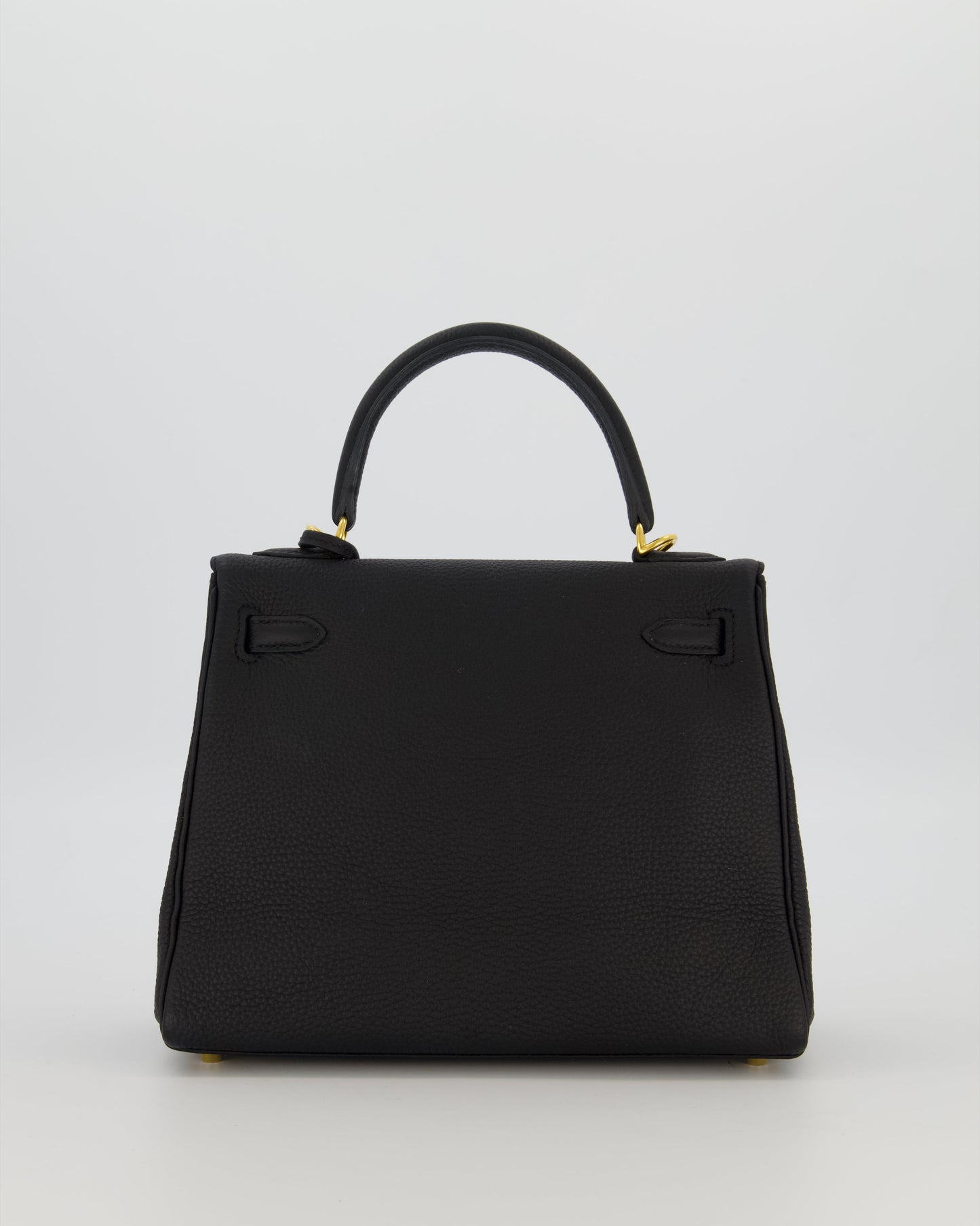 Hermès Kelly 25 Retourne Bag in Noir Togo Leather with Gold Hardware
