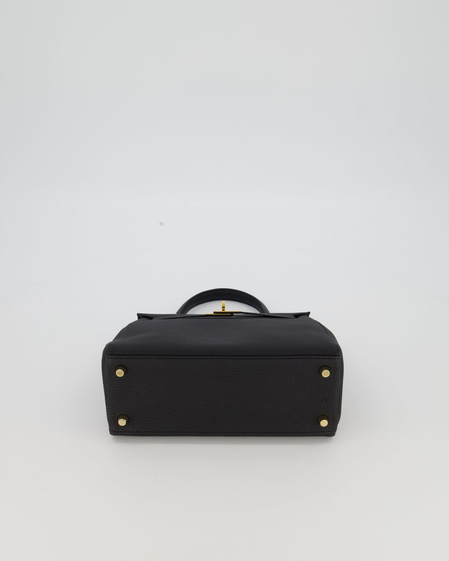 Hermès Kelly 25 Retourne Bag in Noir Togo Leather with Gold Hardware