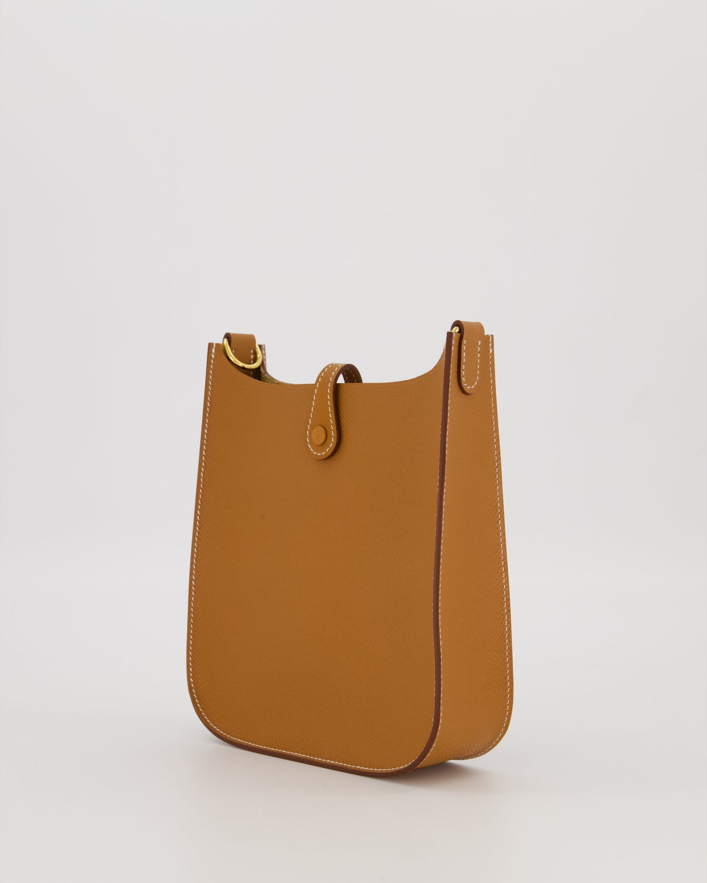 Hermès Gold Mini Evelyne Sellier Bag in Epsom Leather with Gold Hardware