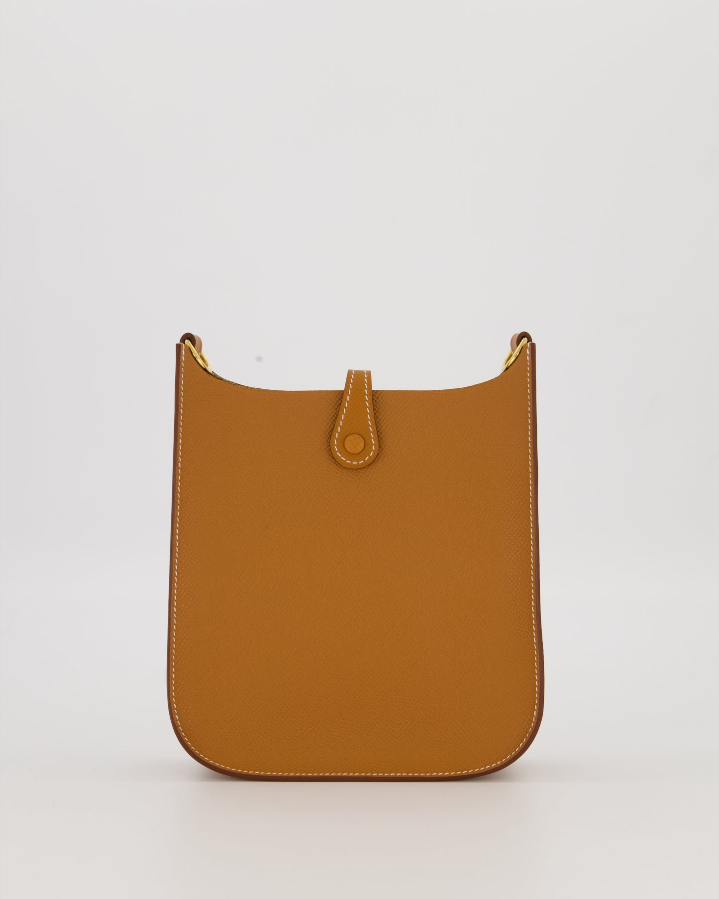 Hermès Gold Mini Evelyne Sellier Bag in Epsom Leather with Gold Hardware