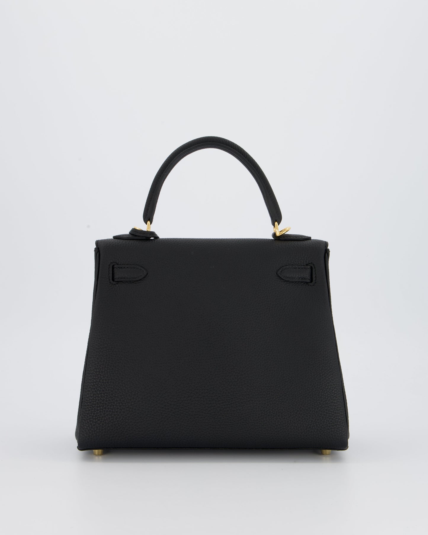 Hermès Kelly 25 Retourne Bag in Noir Togo Leather and Gold Hardware