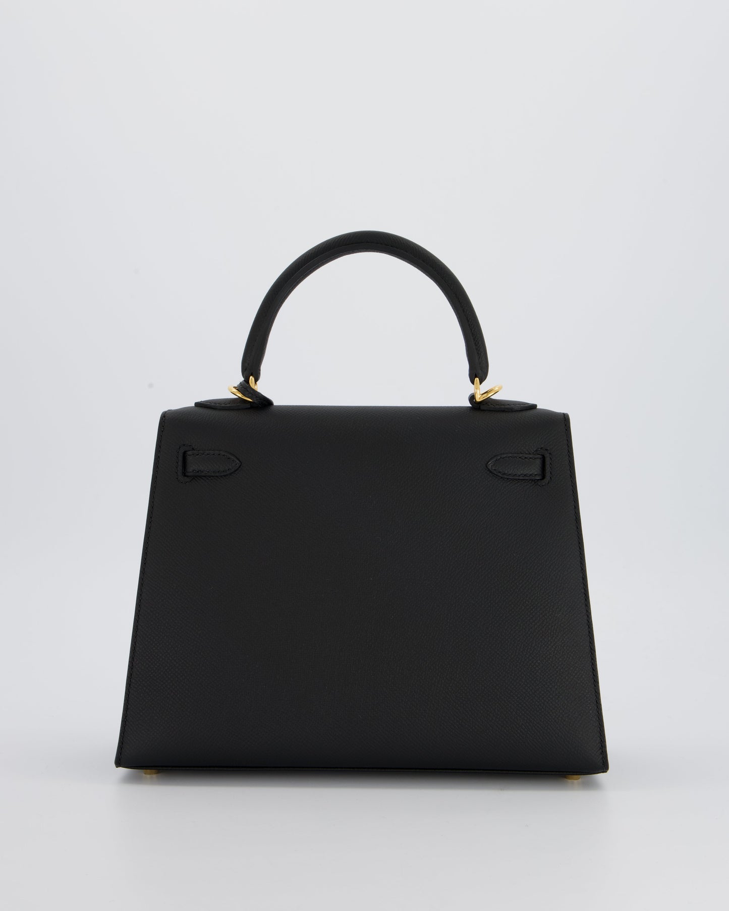 *HOT* Hermès Kelly 25 Sellier Bag in Noir Epsom Leather with Gold Hardware