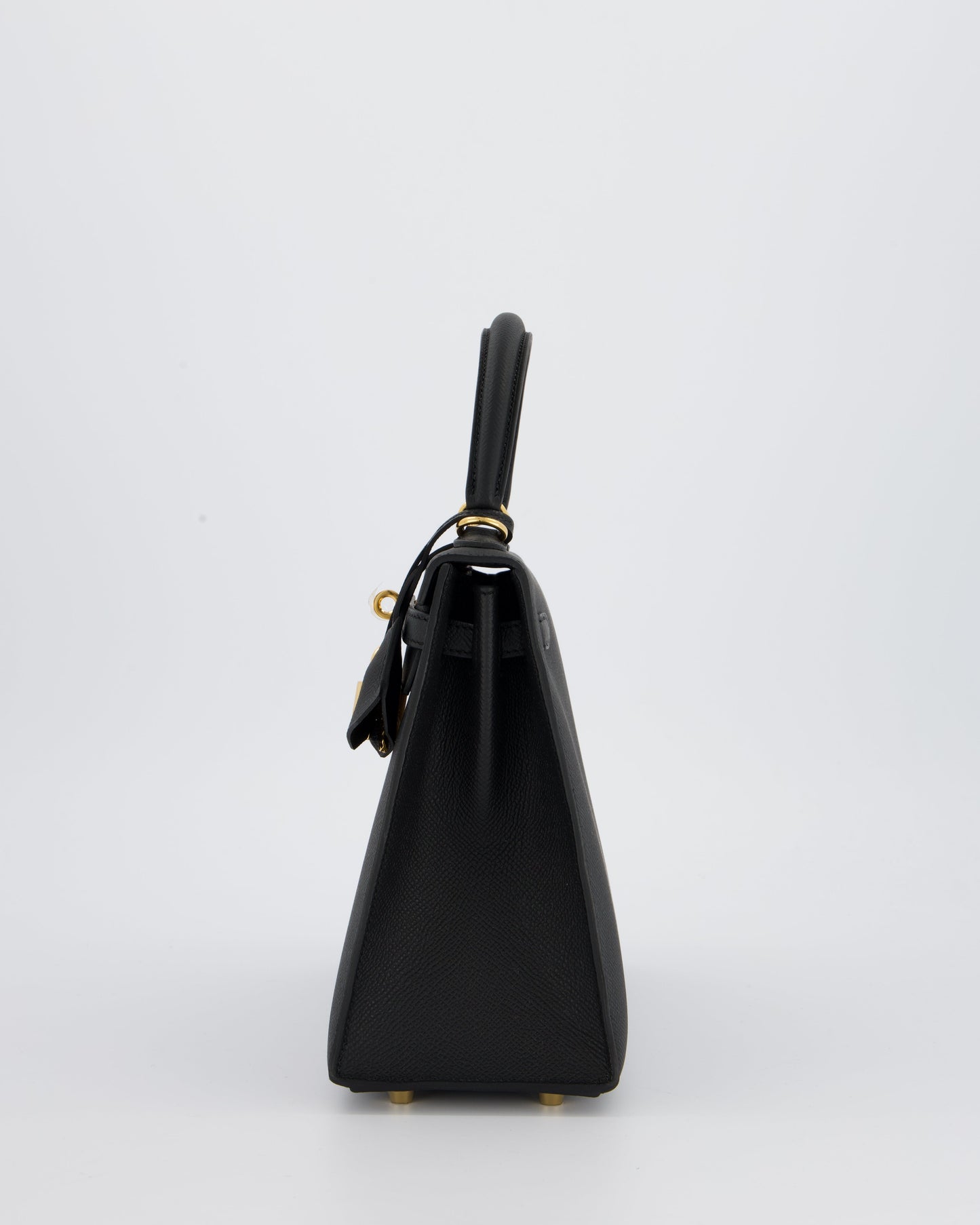 *HOT* Hermès Kelly 25 Sellier Bag in Noir Epsom Leather with Gold Hardware