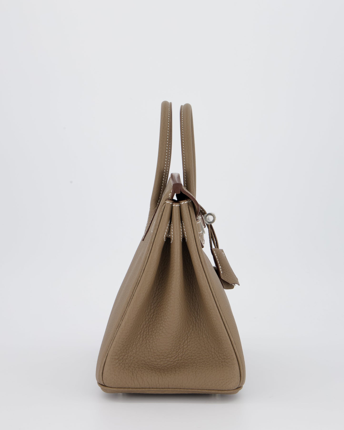 Hermès Birkin 25 Retourne Bag in Etoupe Togo Leather with Palladium Hardware