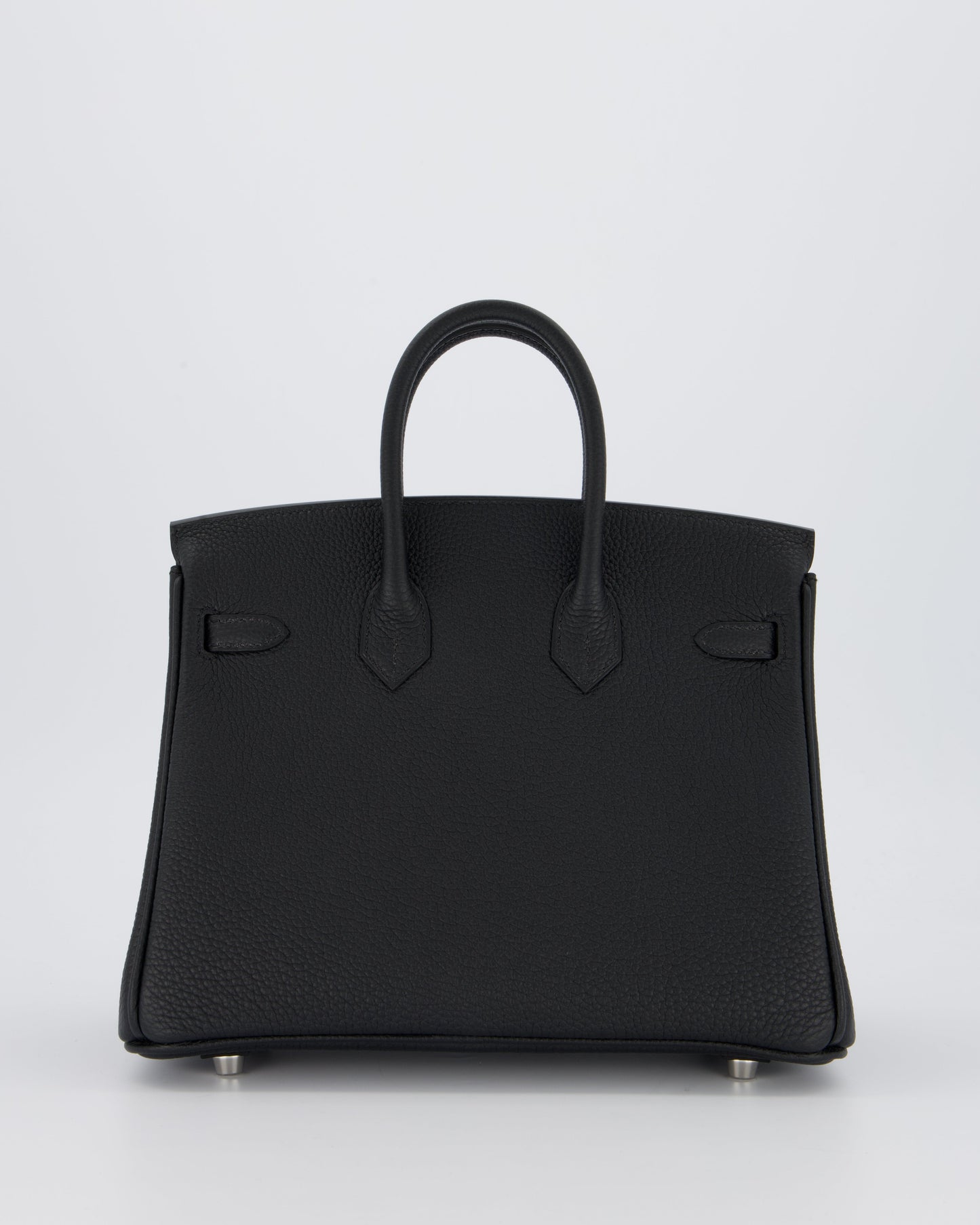*VERY RARE* Hermès Birkin 25 Retourne Bag in Noir Togo Leather with Palladium Hardware