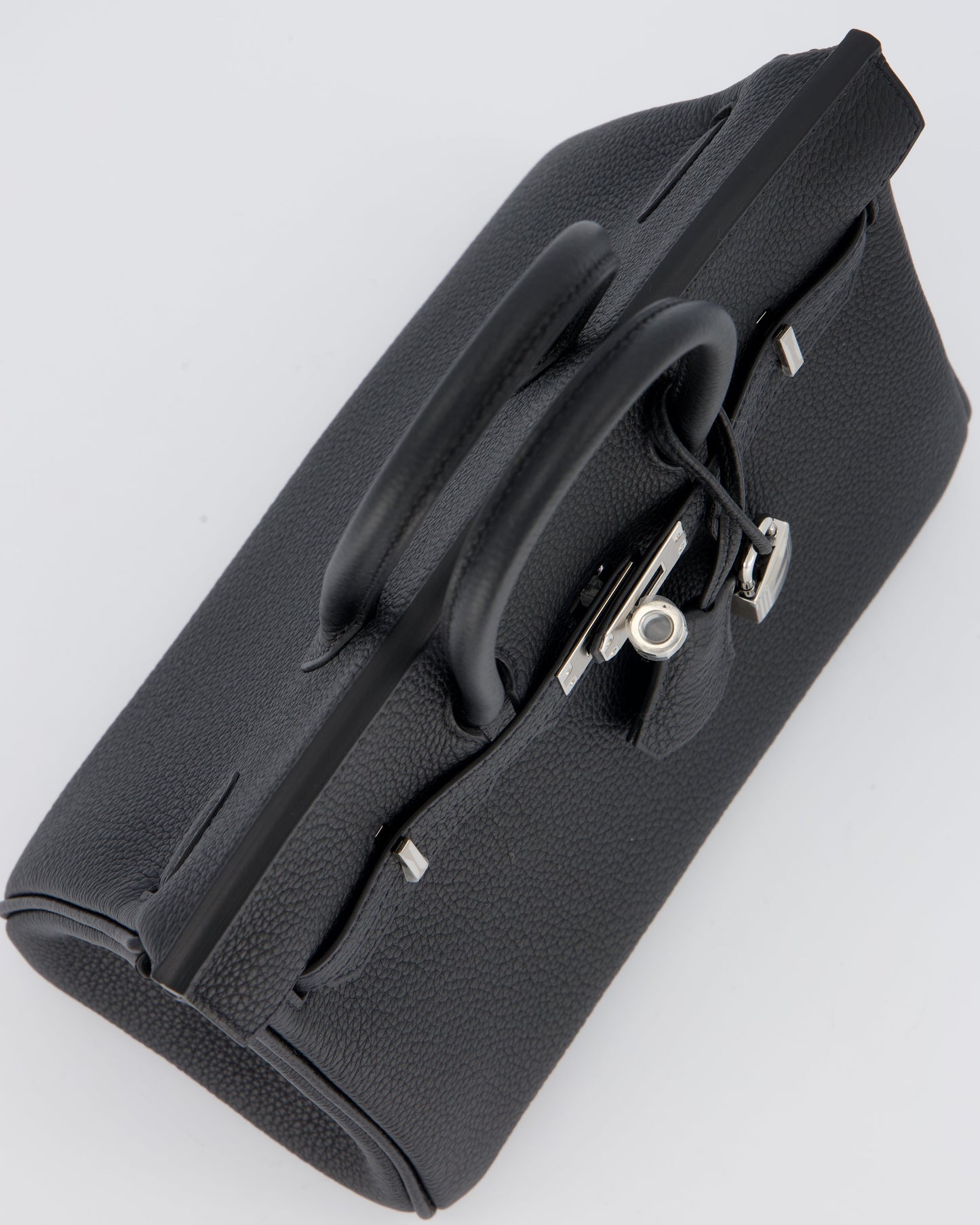 *VERY RARE* Hermès Birkin 25 Retourne Bag in Noir Togo Leather with Palladium Hardware