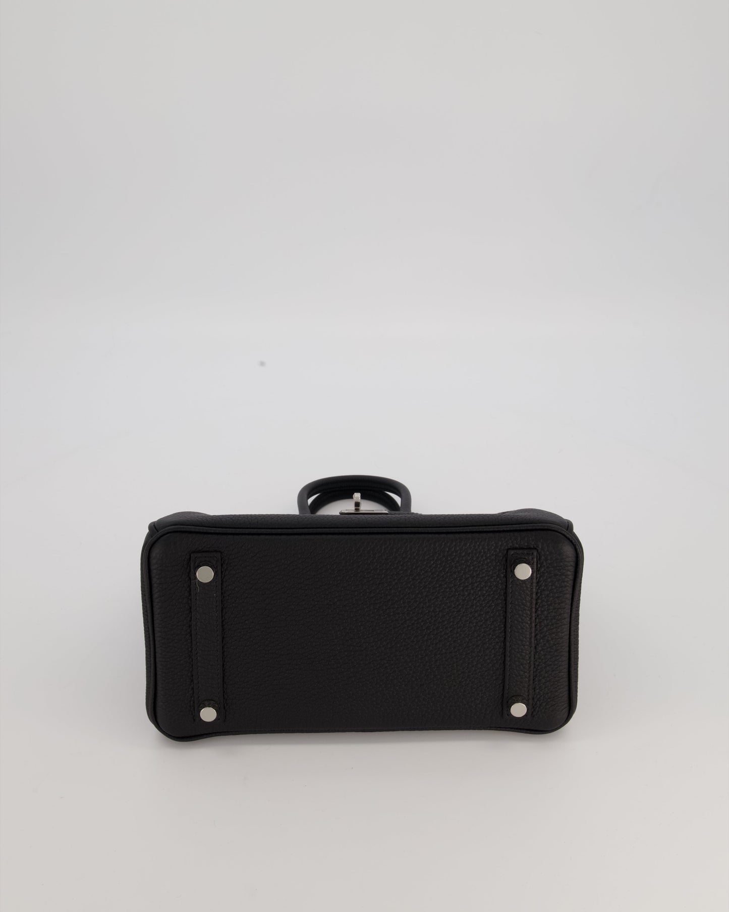 *VERY RARE* Hermès Birkin 25 Retourne Bag in Noir Togo Leather with Palladium Hardware