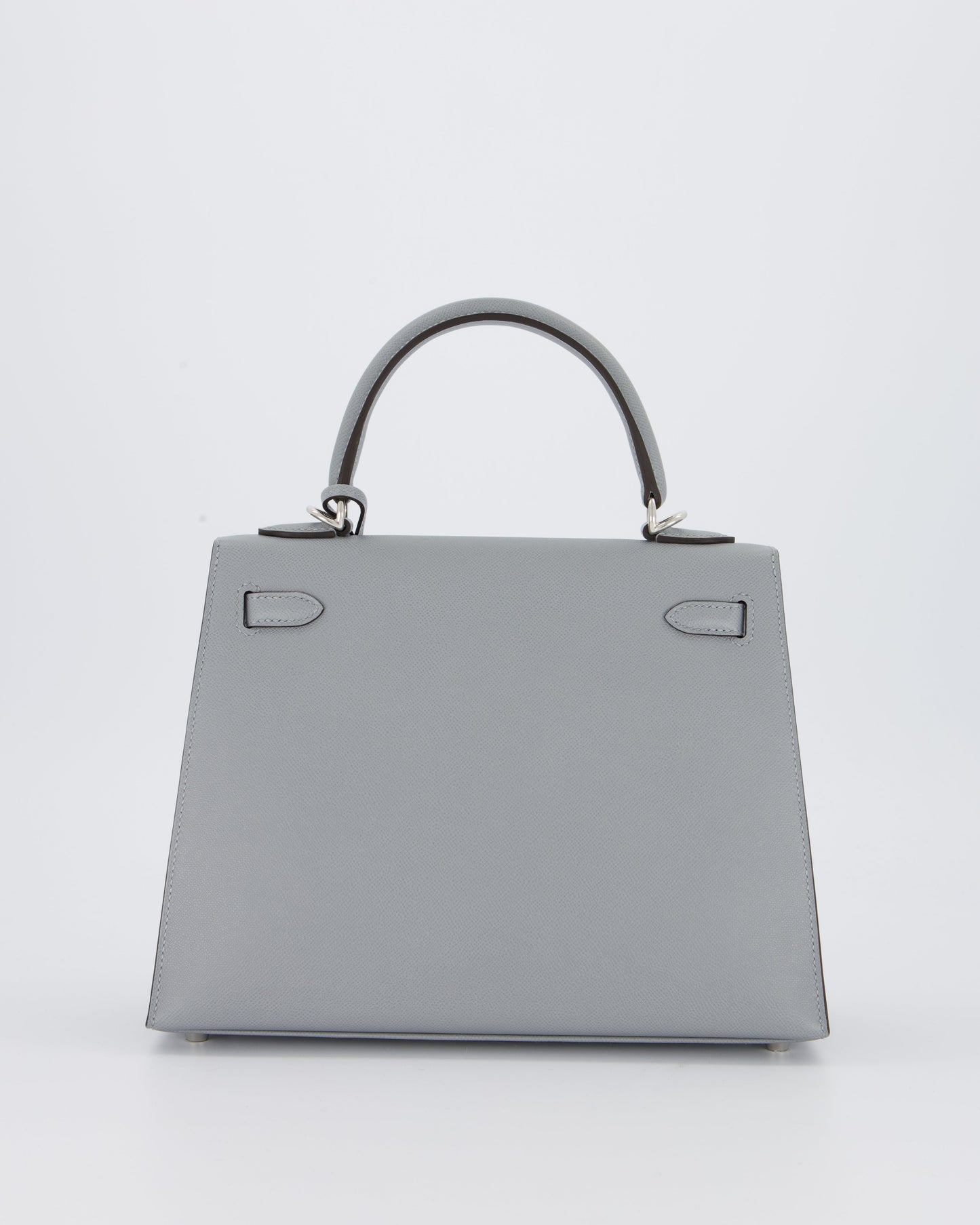 Hermès Kelly 25 Sellier Bag in Gris Pantin Epsom Leather with Palladium Hardware