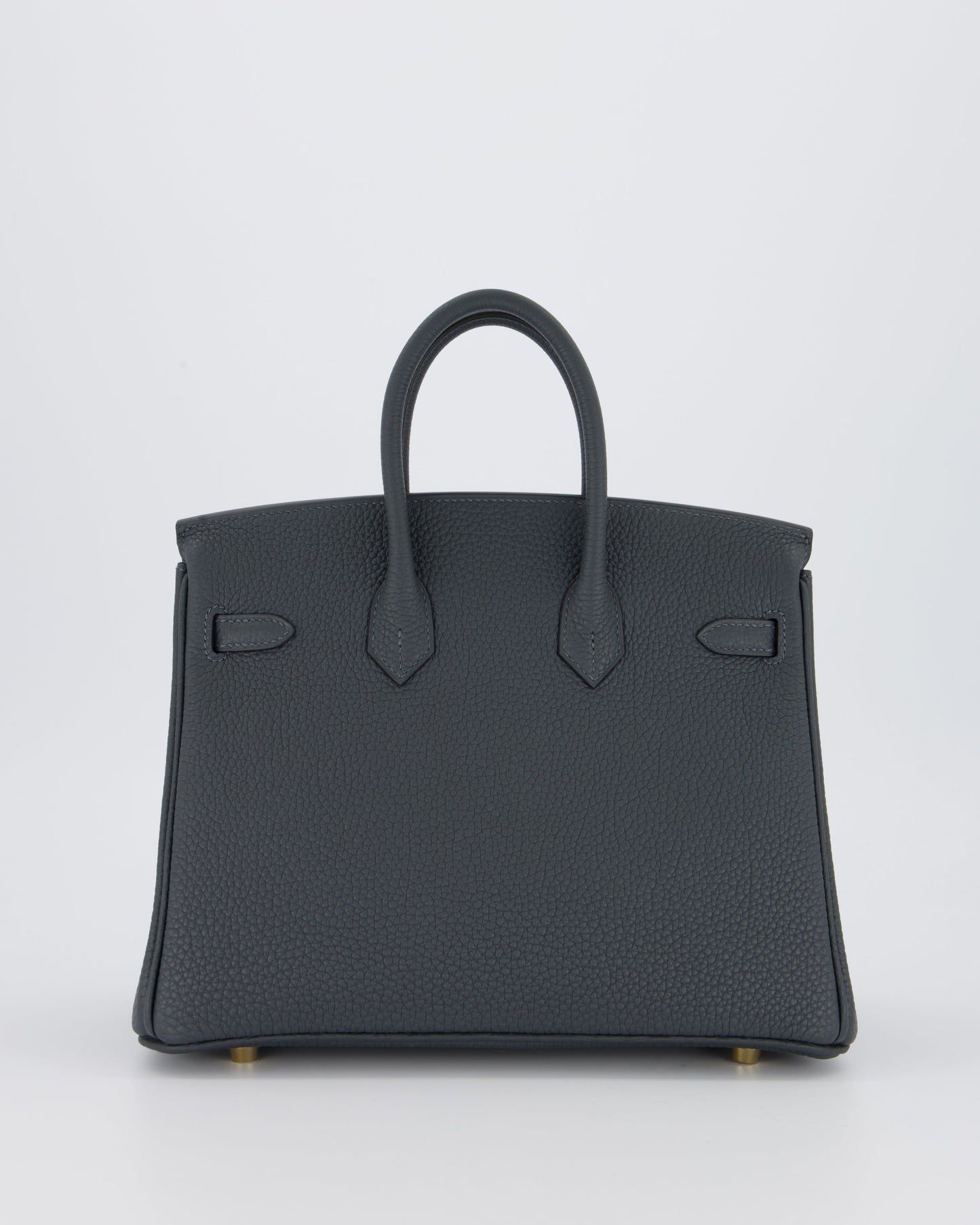 *RARE* Hermès Birkin 25 Retourne Bag in Gris Misty Togo Leather with Gold Hardware