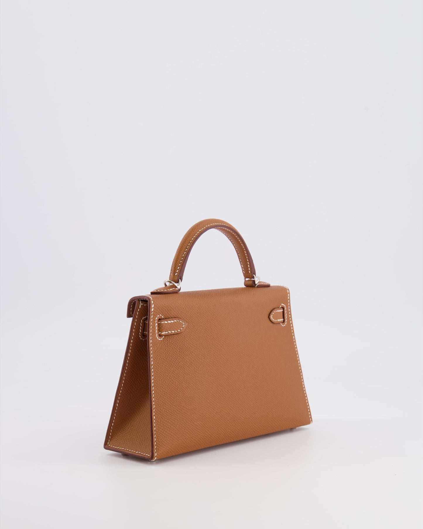 Hermès Mini Kelly II 20 Bag in Gold Epsom Leather with Palladium Hardware