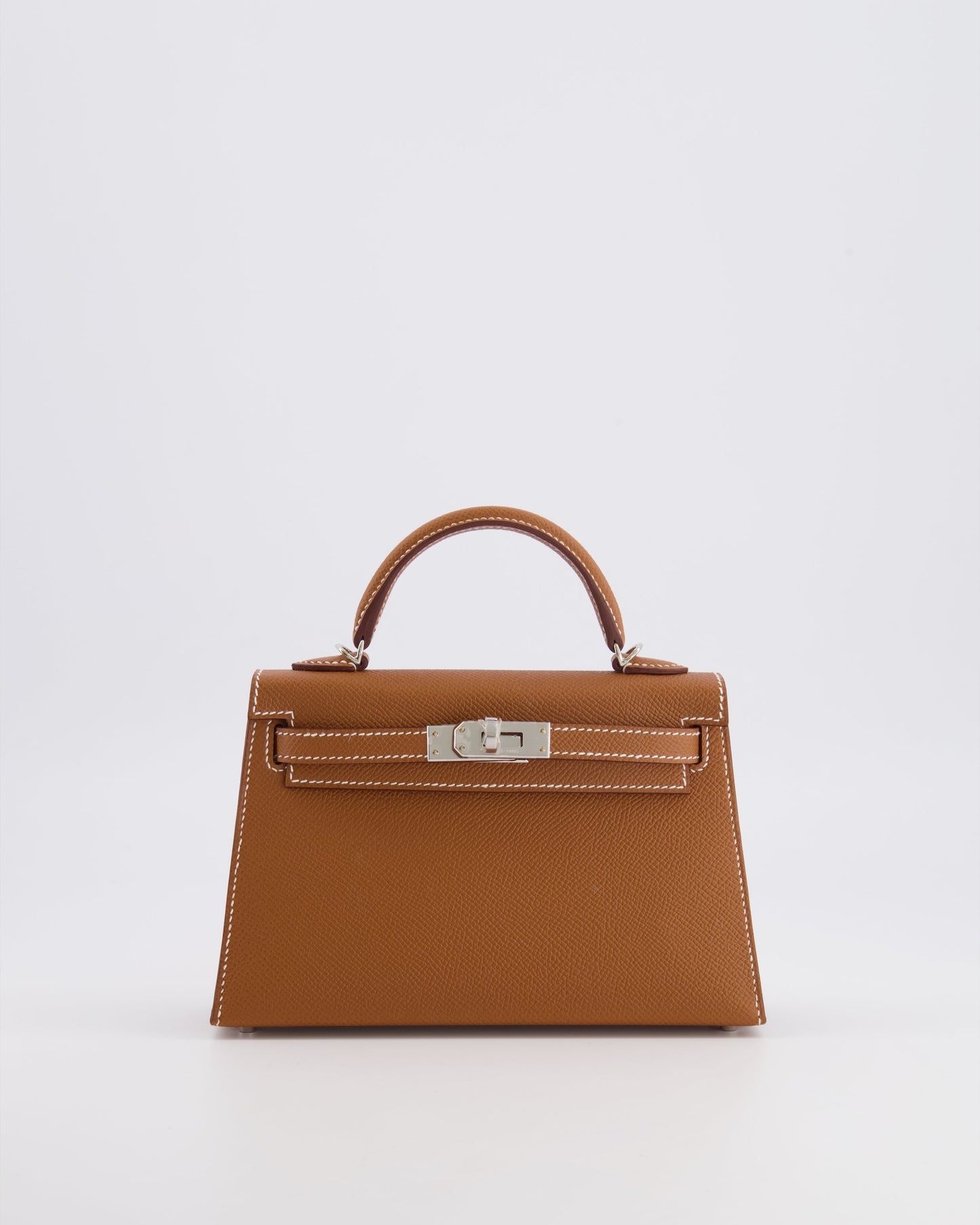 Hermès Mini Kelly II 20 Bag in Gold Epsom Leather with Palladium Hardware