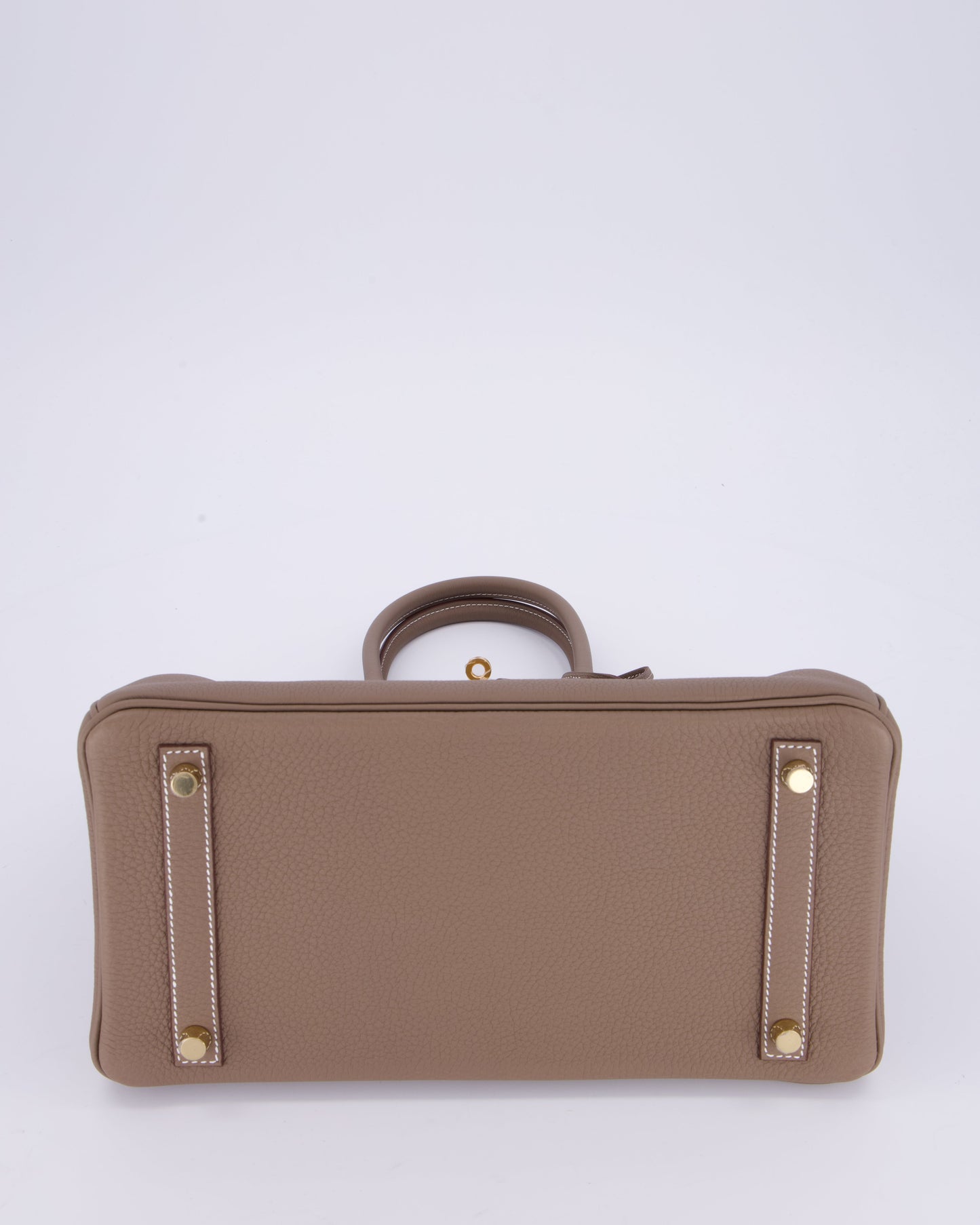 *HOLY GRAIL* Hermès Birkin 30 Retourne Bag in Etoupe Togo Leather with Gold Hardware
