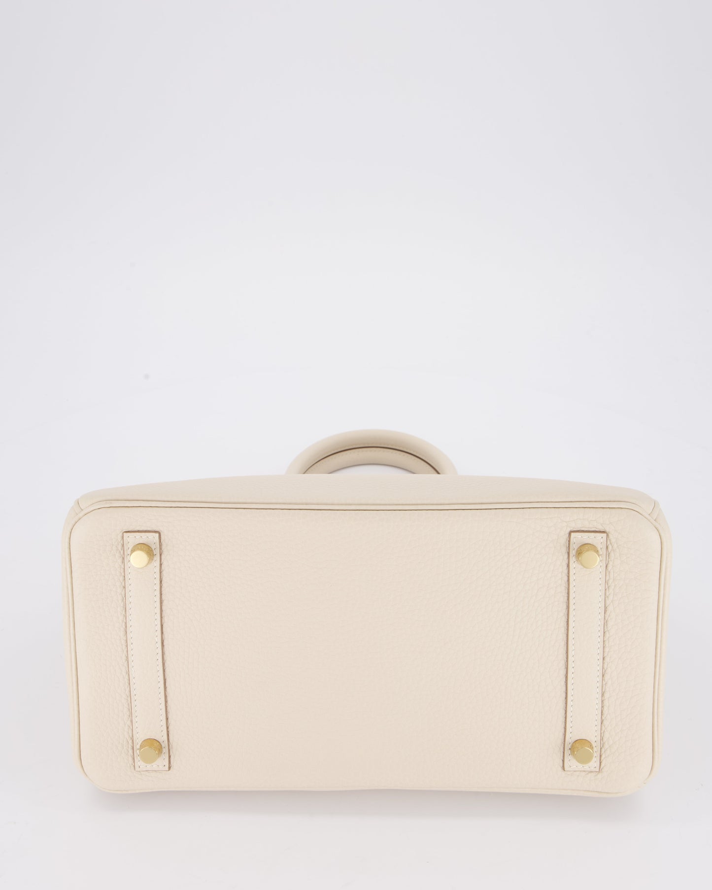 *VERY RARE* Hermès Birkin 30 Retourne Bag in Craie Togo Leather with Gold Hardware