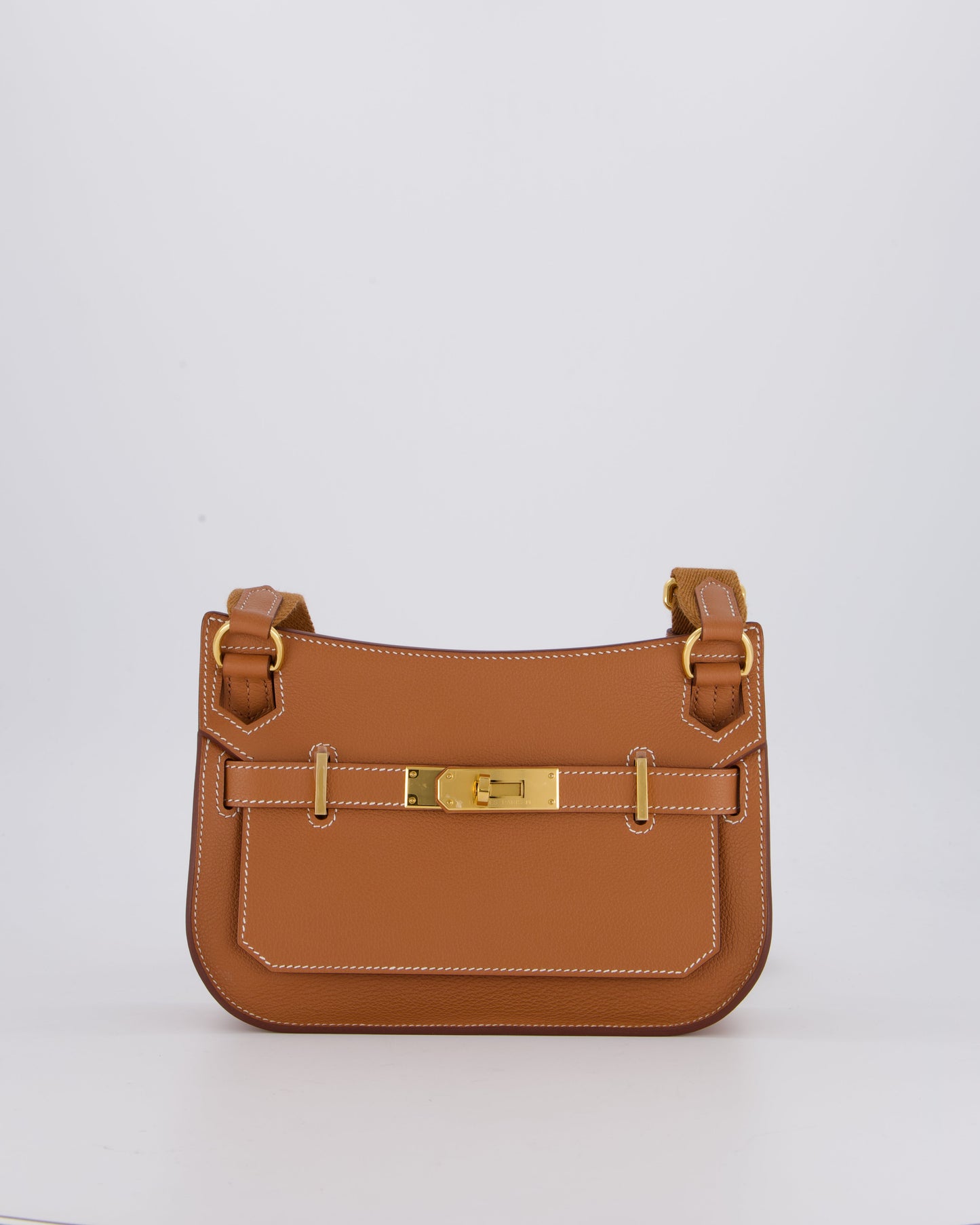 *RARE* Hermès Mini Jypsiere Bag in Gold Evercolour Leather with Gold Hardware