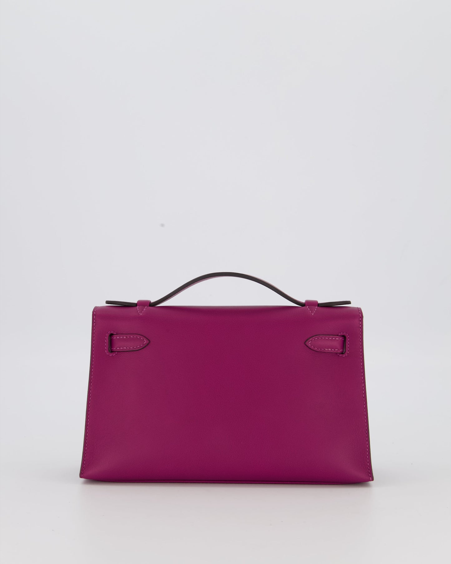 *RARE COLOUR* Hermès Kelly Pochette Bag in Anemone Swift Leather and Gold Hardware