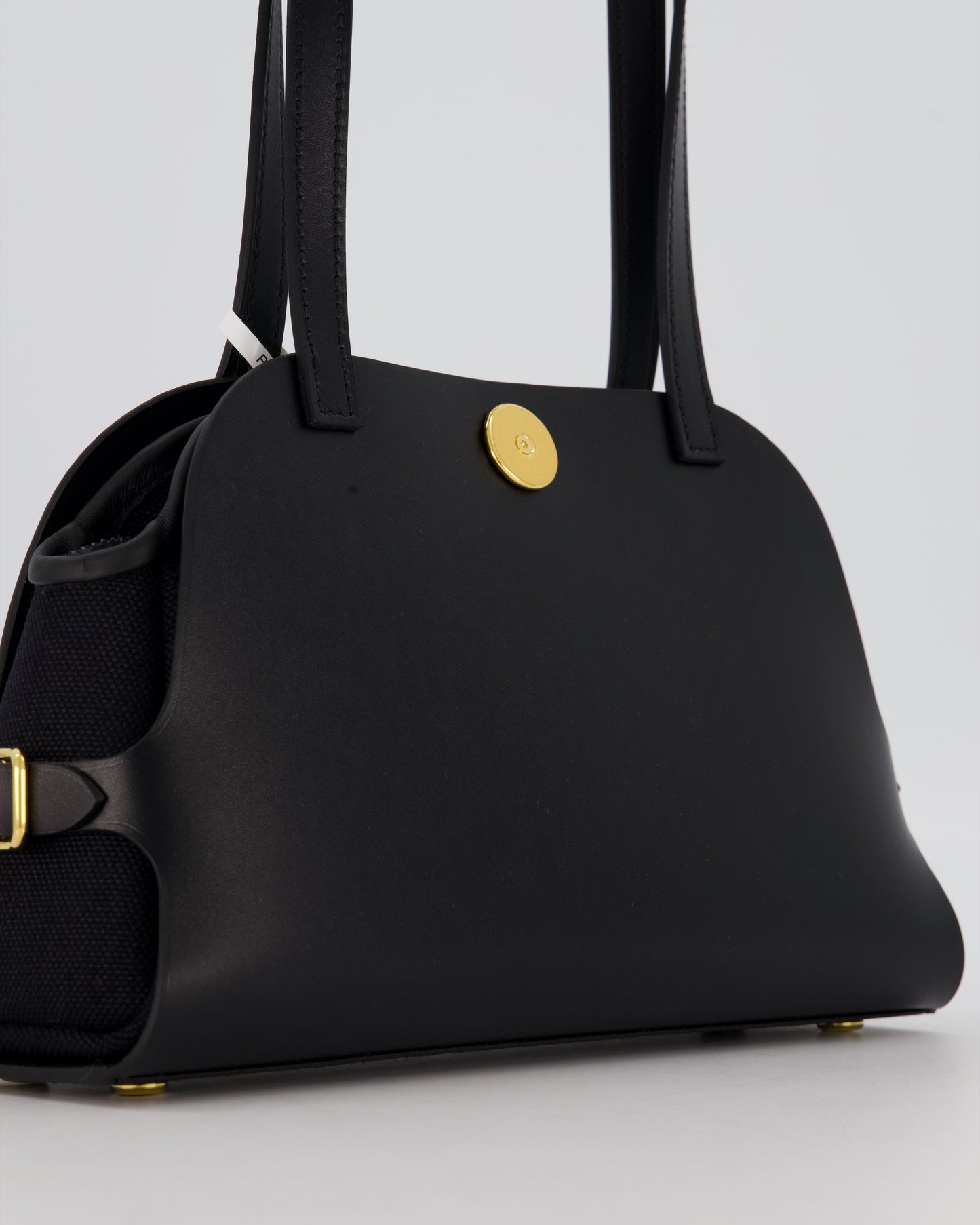*HOT & RARE* Hermès Tablier Sellier Bag in Noir Hunter Cowhide, Noir Swift Leather and Noir Militaire Canvas with Gold Hardware