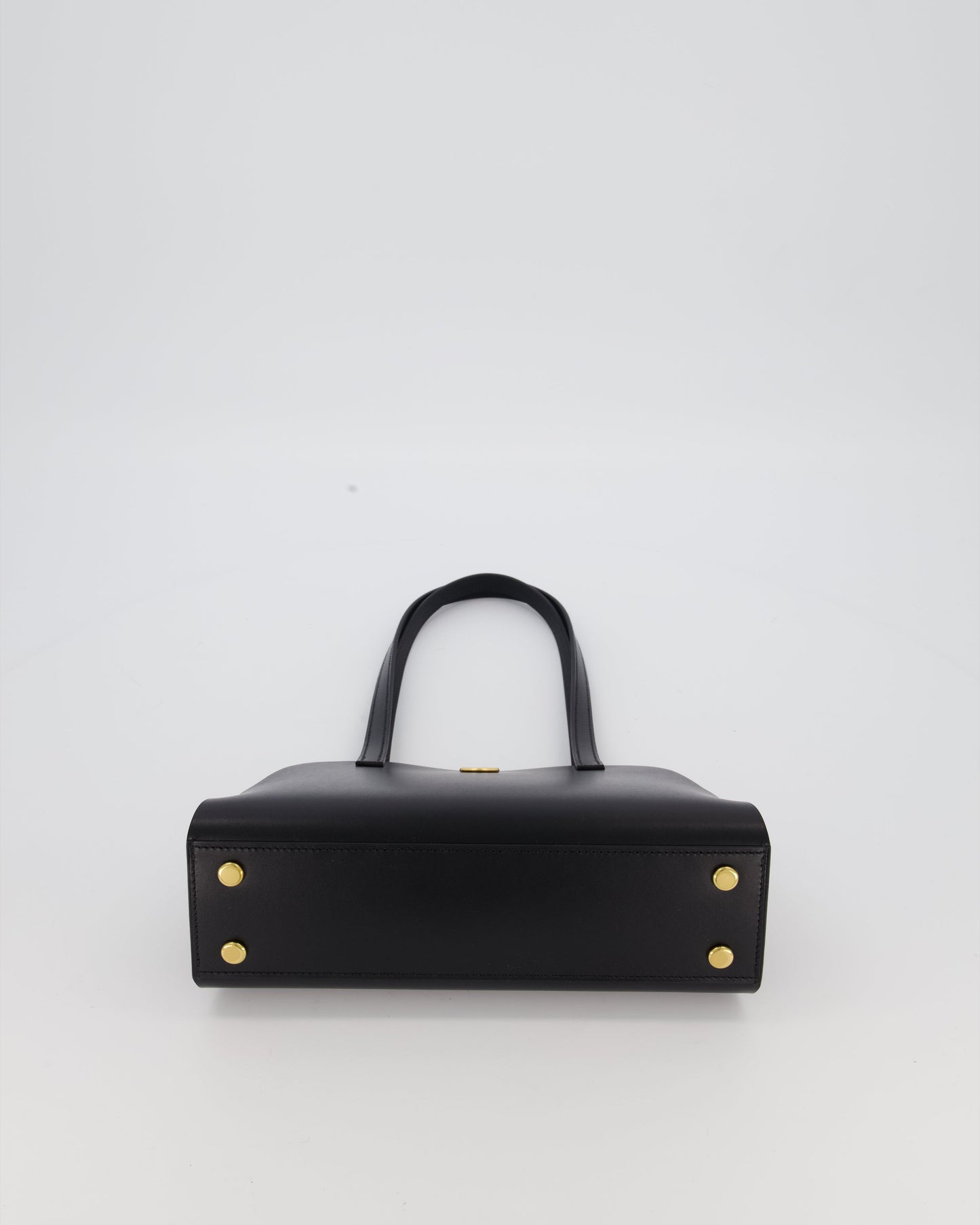 *HOT & RARE* Hermès Tablier Sellier Bag in Noir Hunter Cowhide, Noir Swift Leather and Noir Militaire Canvas with Gold Hardware