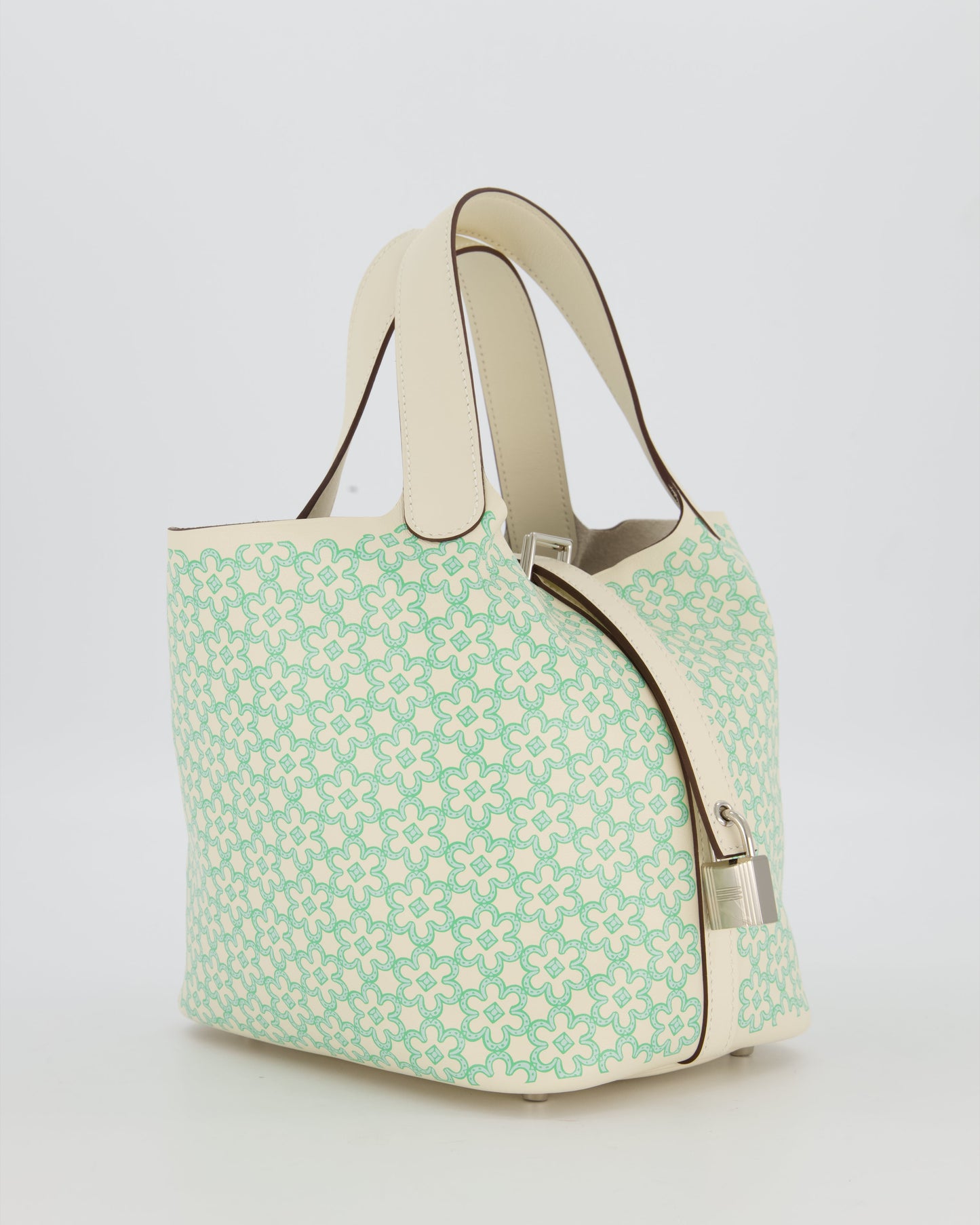 Hermès Picotin 18 Lucky Daisy Bag in Nata Swift Leather with Palladium Hardware