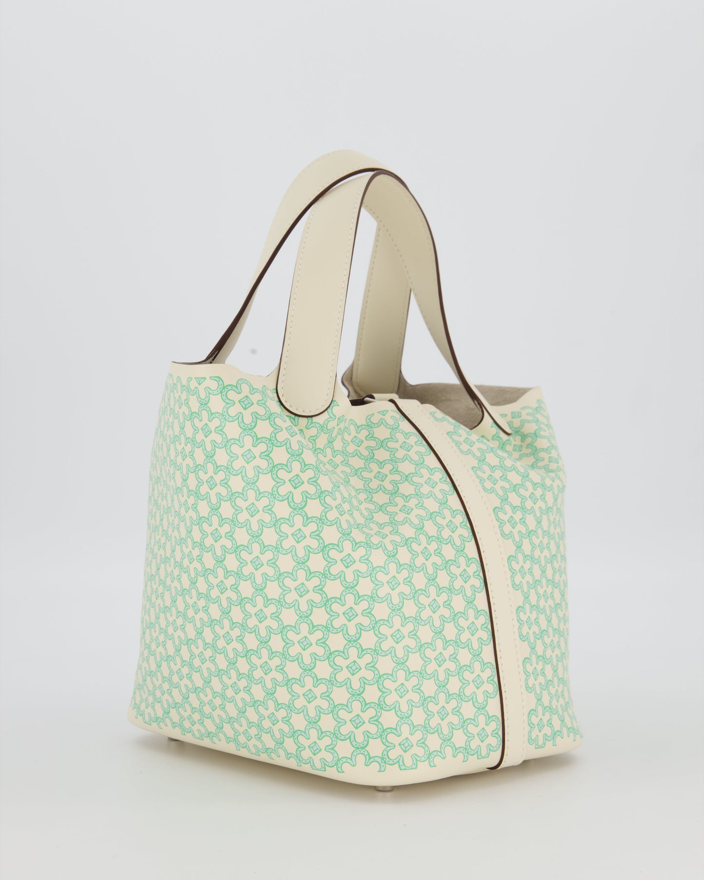 Hermès Picotin 18 Lucky Daisy Bag in Nata Swift Leather with Palladium Hardware