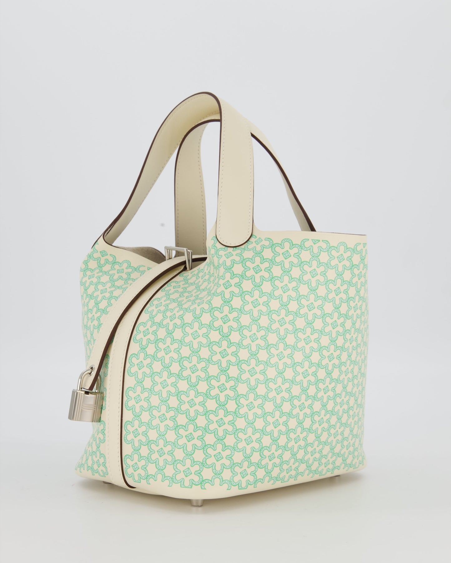Hermès Picotin 18 Lucky Daisy Bag in Nata Swift Leather with Palladium Hardware