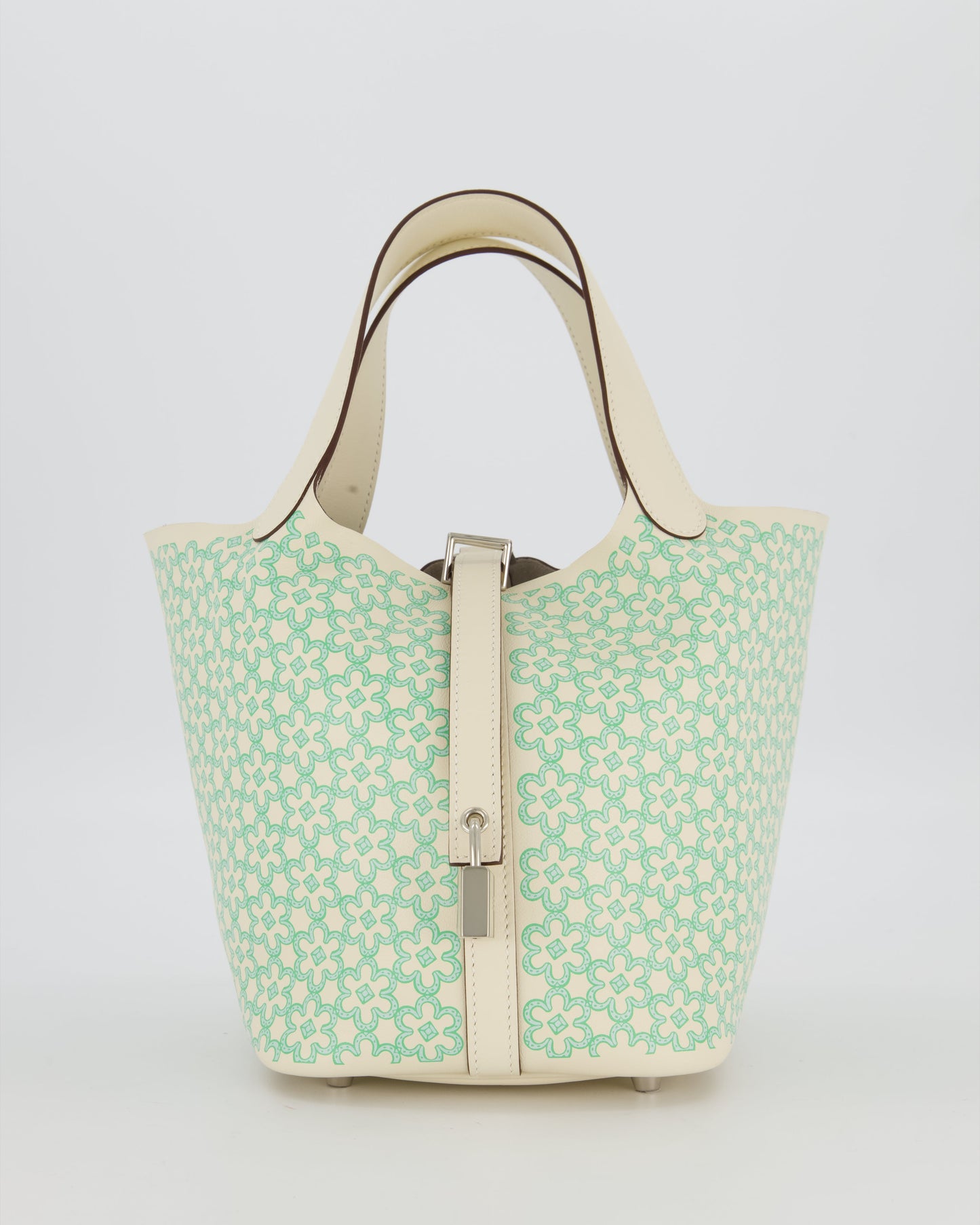 Hermès Picotin 18 Lucky Daisy Bag in Nata Swift Leather with Palladium Hardware