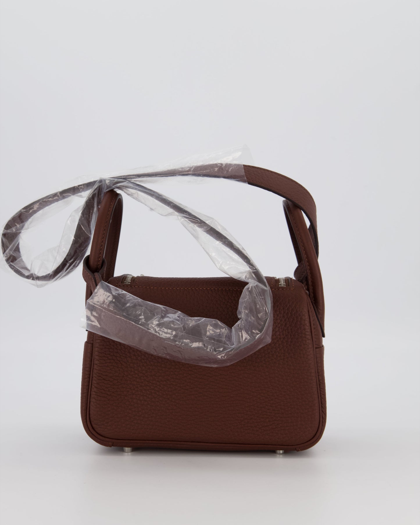 Hermès Mini Lindy Bag in Terre Togo Leather with Palladium Hardware