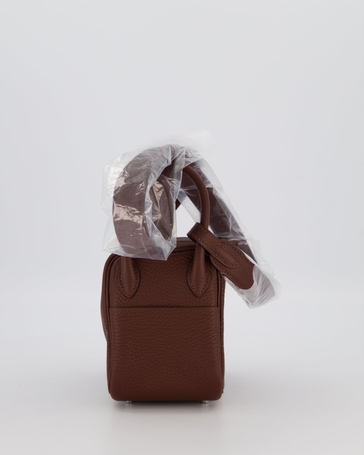 Hermès Mini Lindy Bag in Terre Togo Leather with Palladium Hardware