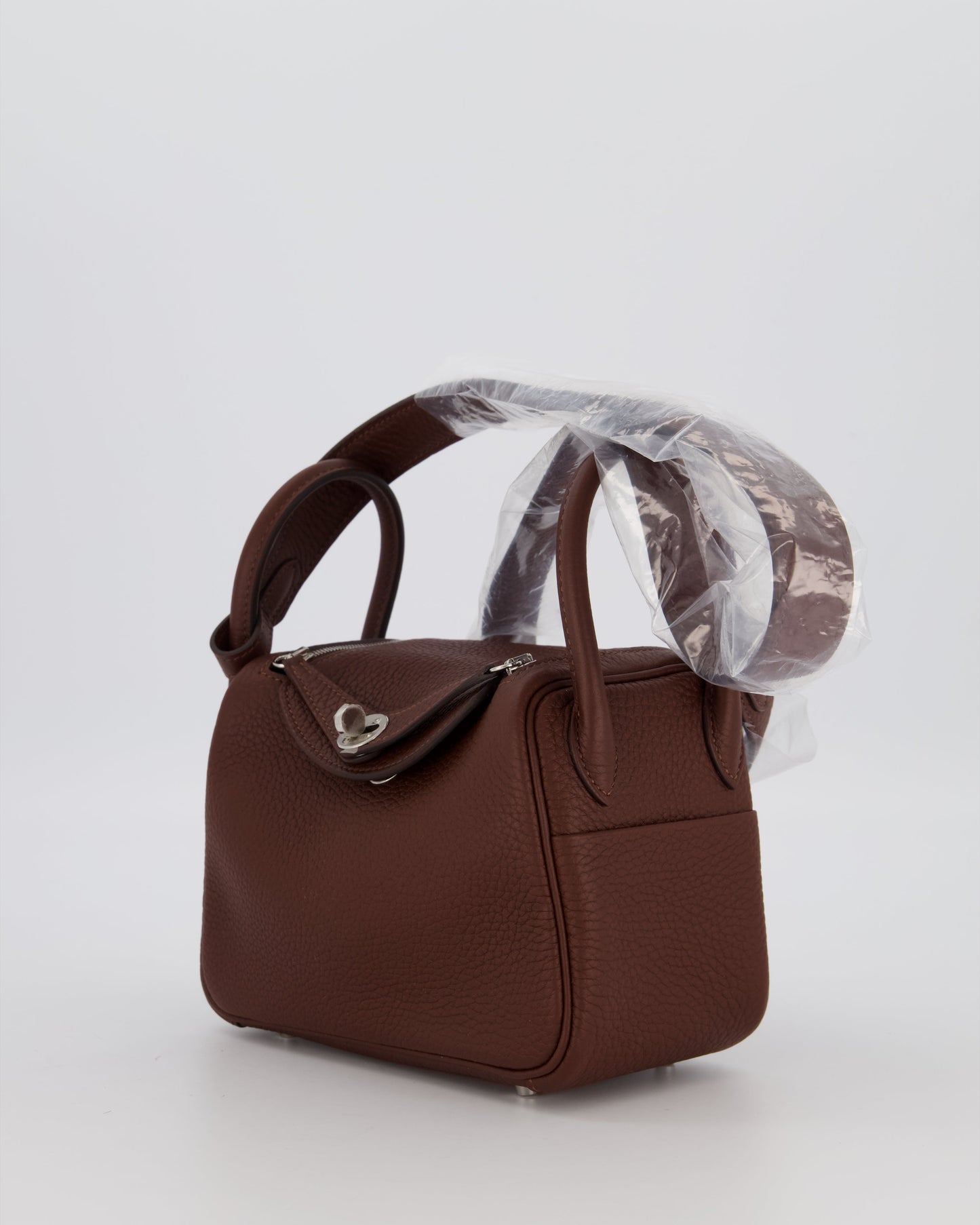 Hermès Mini Lindy Bag in Terre Togo Leather with Palladium Hardware
