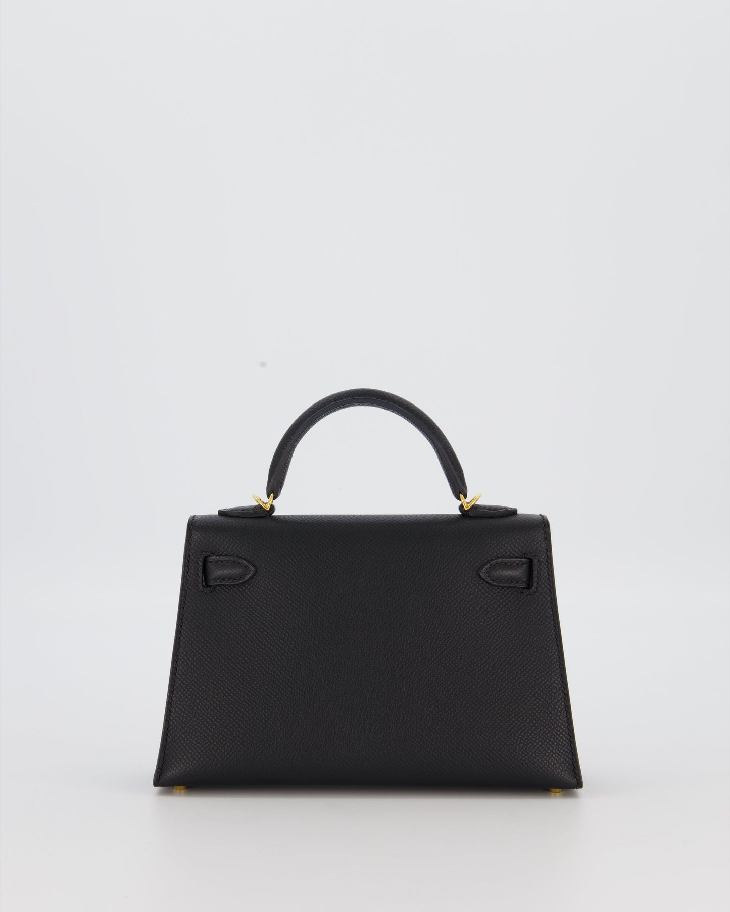 Hermès Mini Kelly II Sellier Bag Black Epsom Leather with Gold Hardware