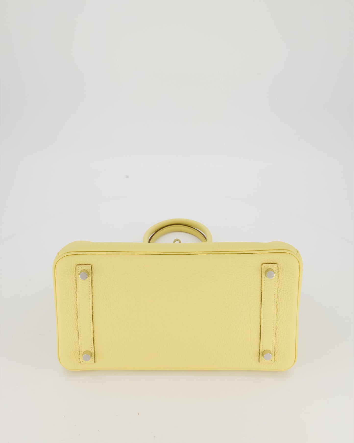Hermès Birkin 30 Retourne Bag in Jaune Poussin Togo Leather with Palladium Hardware