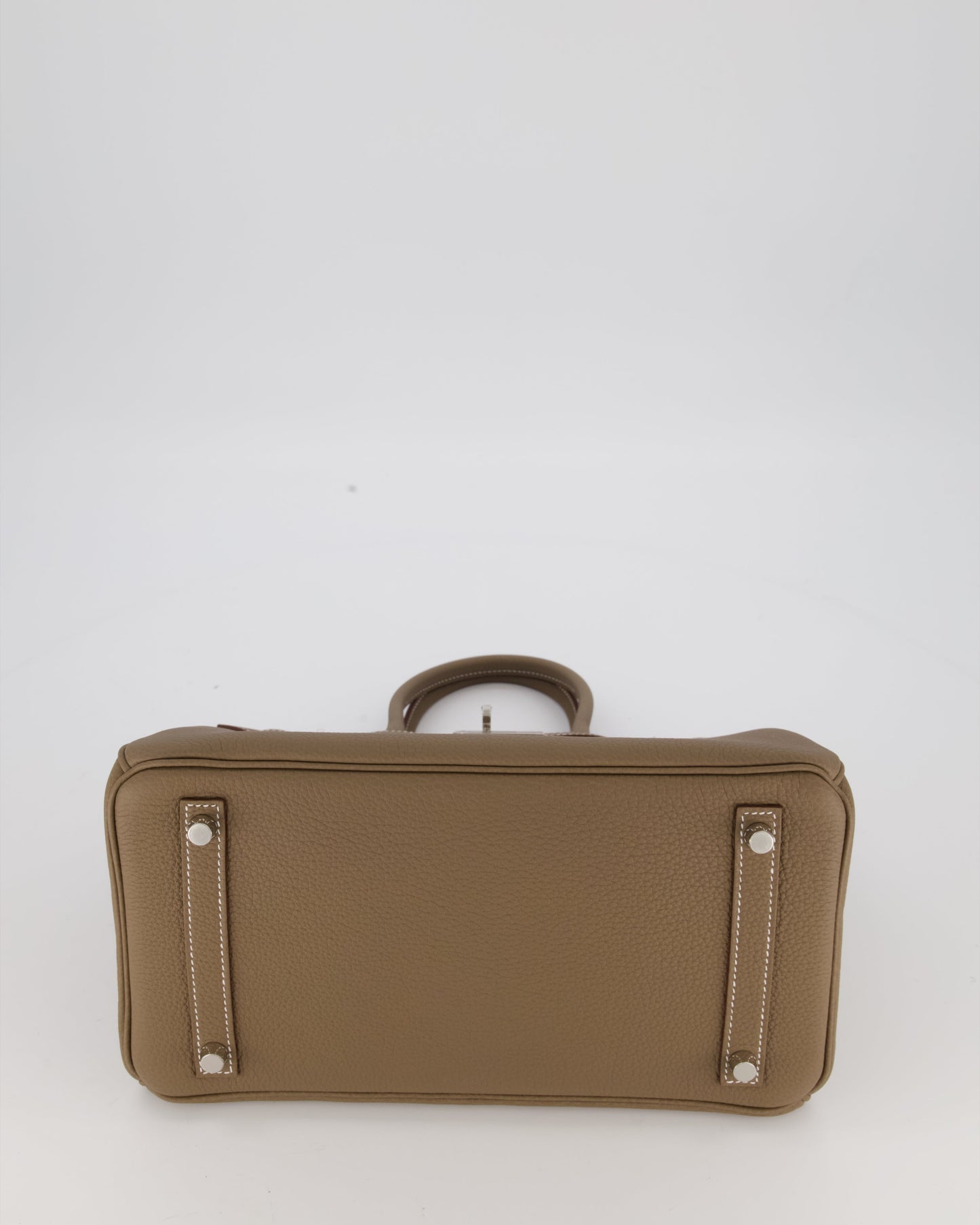 *HOLY GRAIL* Hermès Birkin 30 Retourne Bag in Etoupe Togo Leather with Palladium Hardware