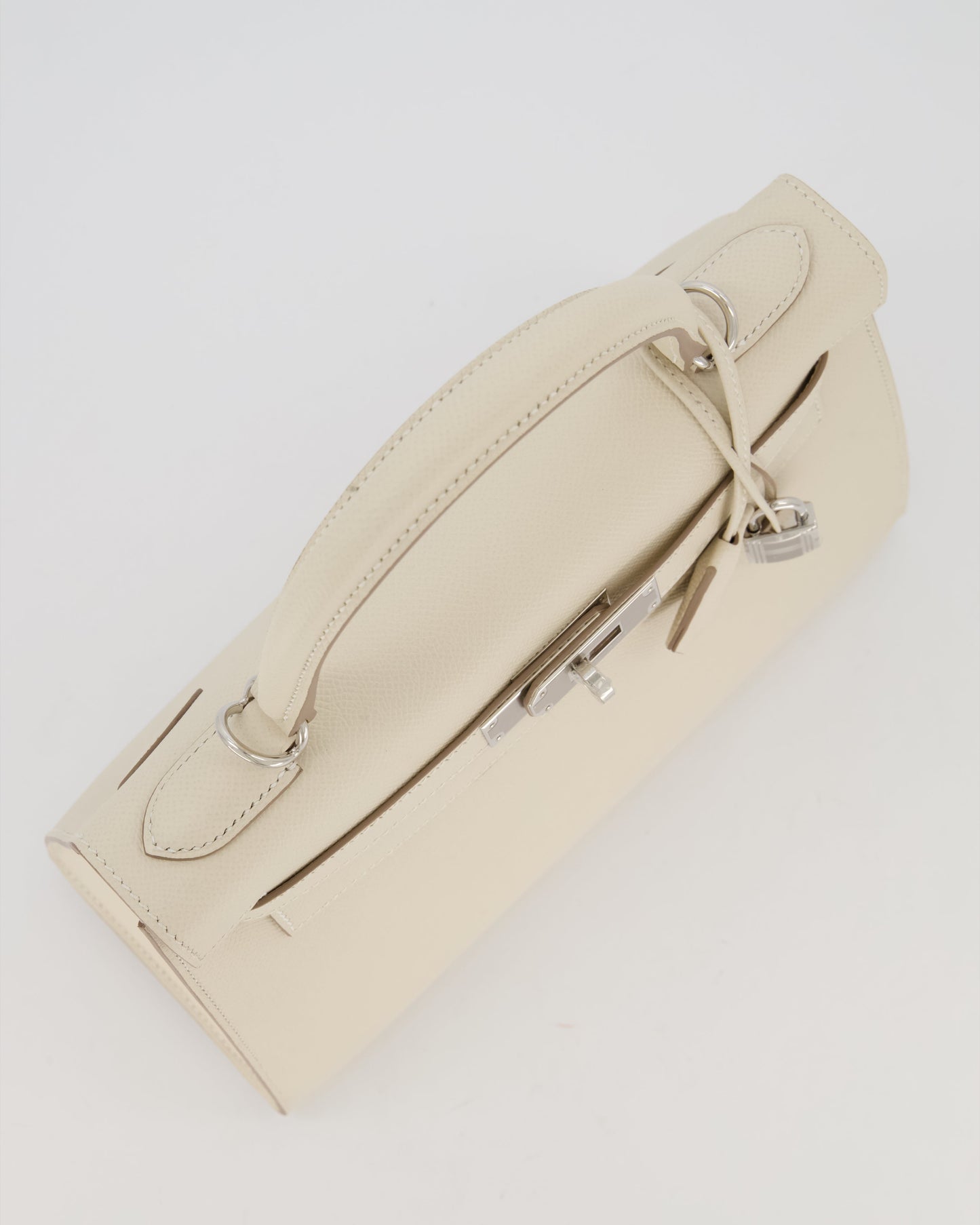 *HOT* Hermès Kelly 28 Sellier Bag in Craie Epsom Leather with Palladium Hardware