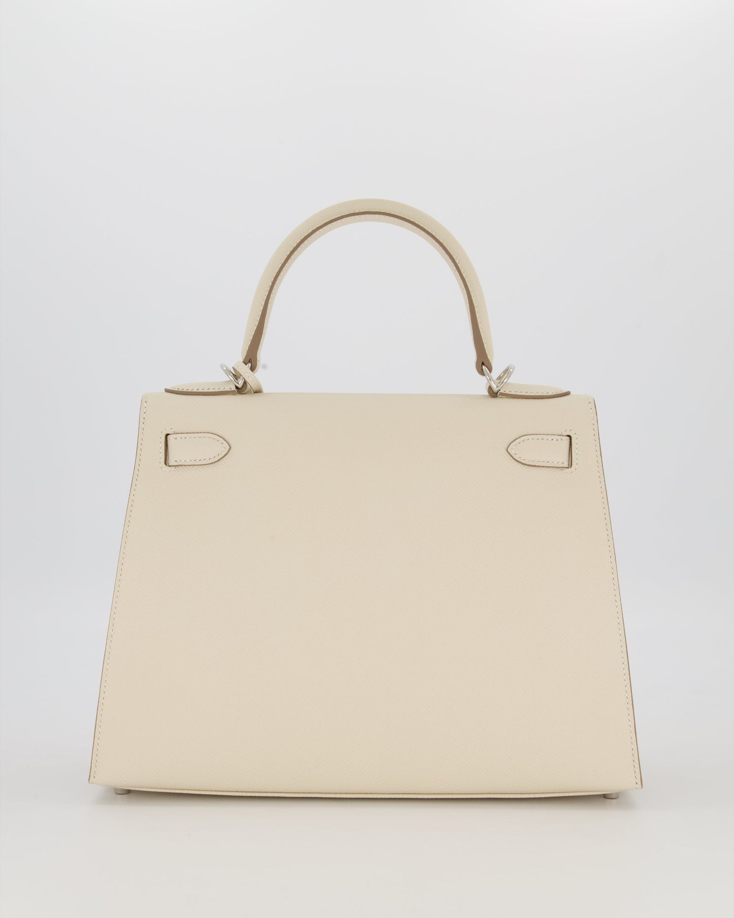 *HOT* Hermès Kelly 28 Sellier Bag in Craie Epsom Leather with Palladium Hardware