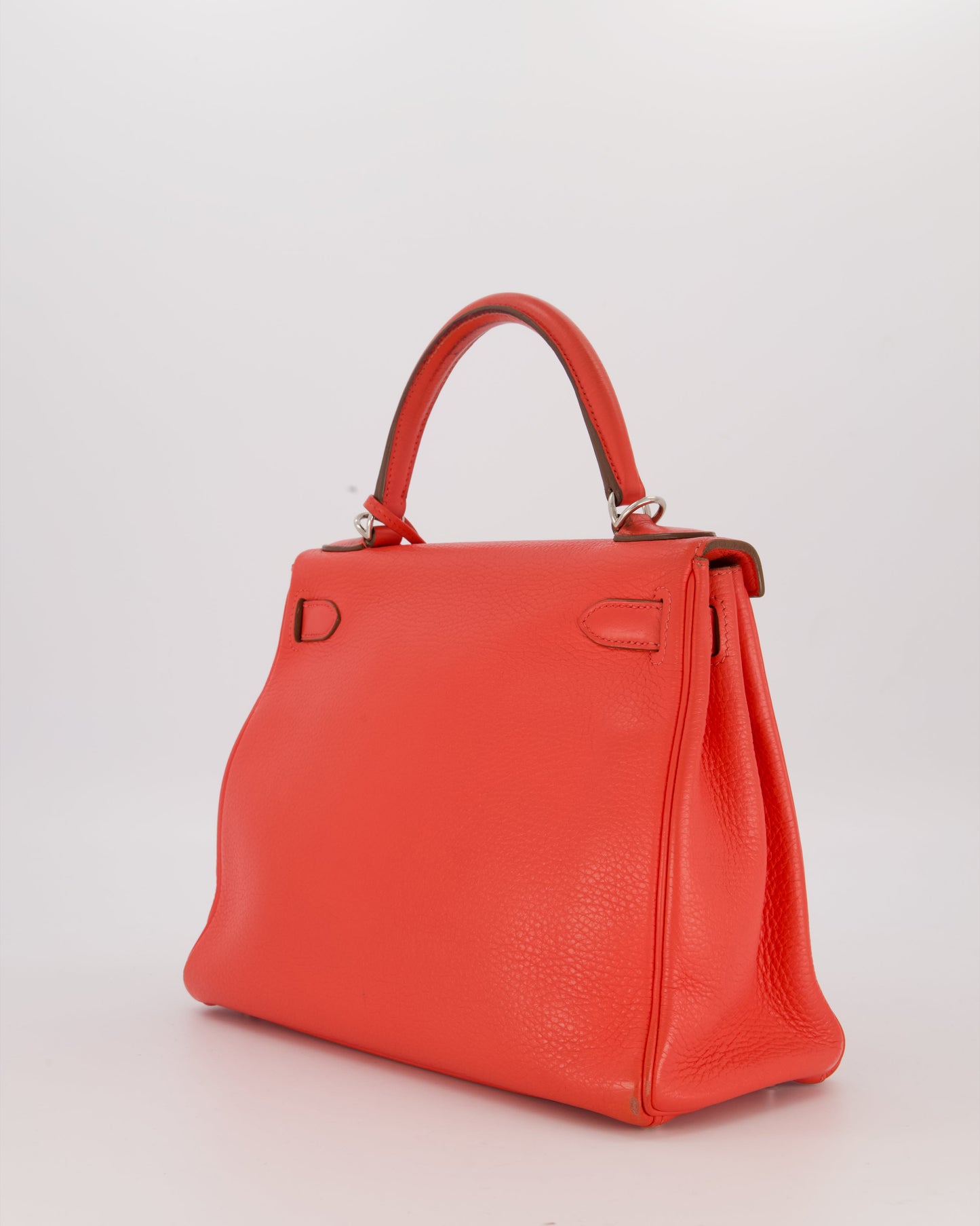 *FIRE PRICE* Hermès Kelly 28 Retourne Bag in Rose Jaipur Togo Leather with Palladium Hardware