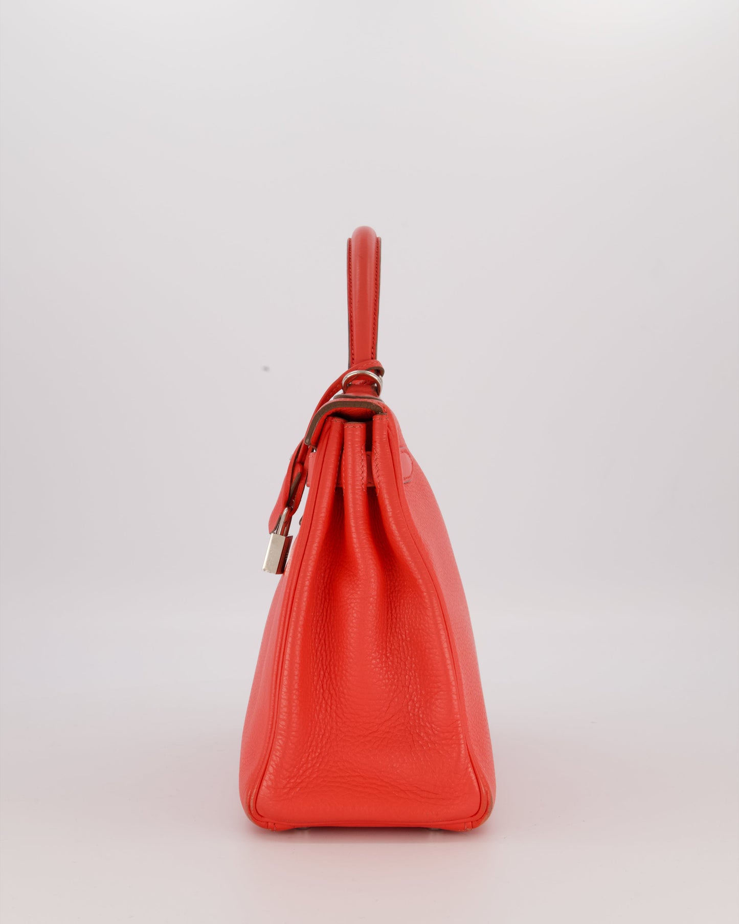 *FIRE PRICE* Hermès Kelly 28 Retourne Bag in Rose Jaipur Togo Leather with Palladium Hardware