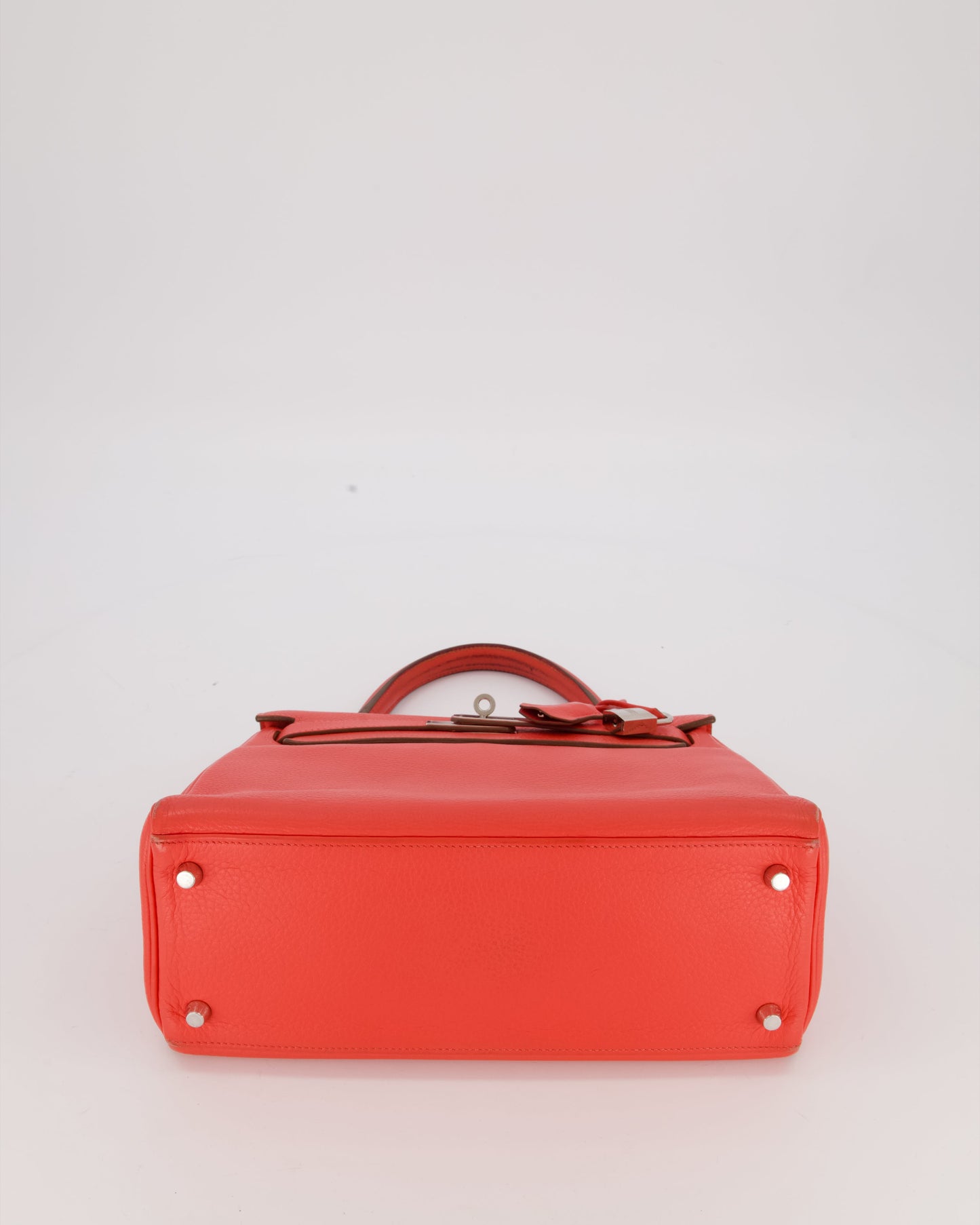 *FIRE PRICE* Hermès Kelly 28 Retourne Bag in Rose Jaipur Togo Leather with Palladium Hardware
