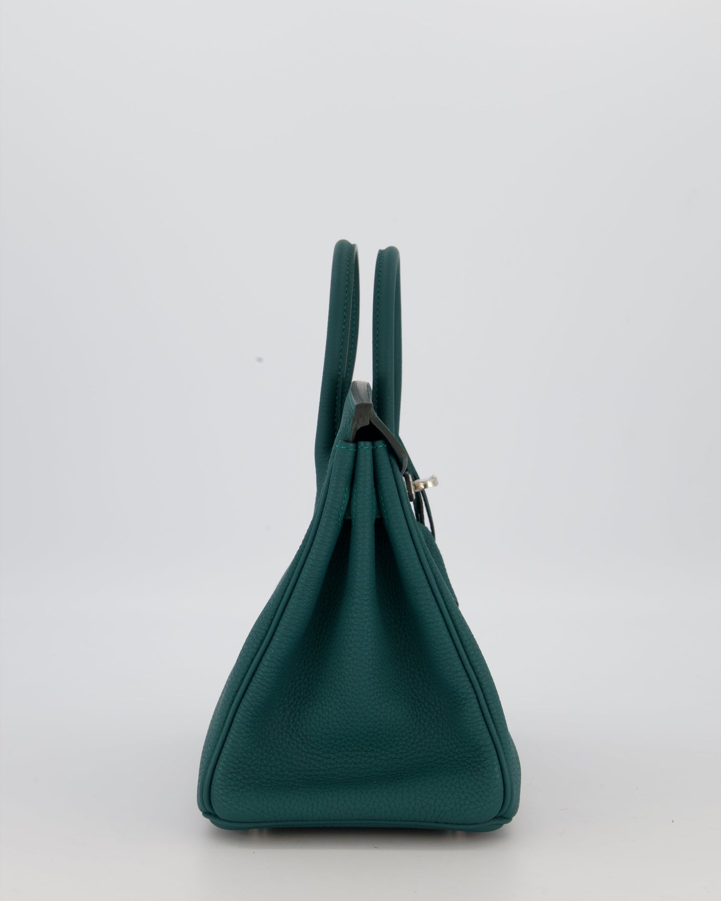 Hermès Birkin 25 Retourne Bag in Malachite Togo Leather with Palladium Hardware