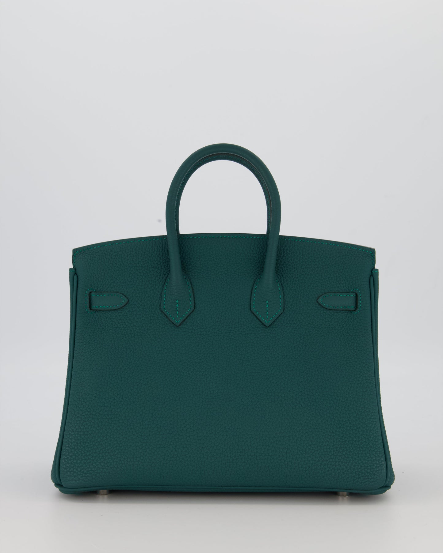 Hermès Birkin 25 Retourne Bag in Malachite Togo Leather with Palladium Hardware
