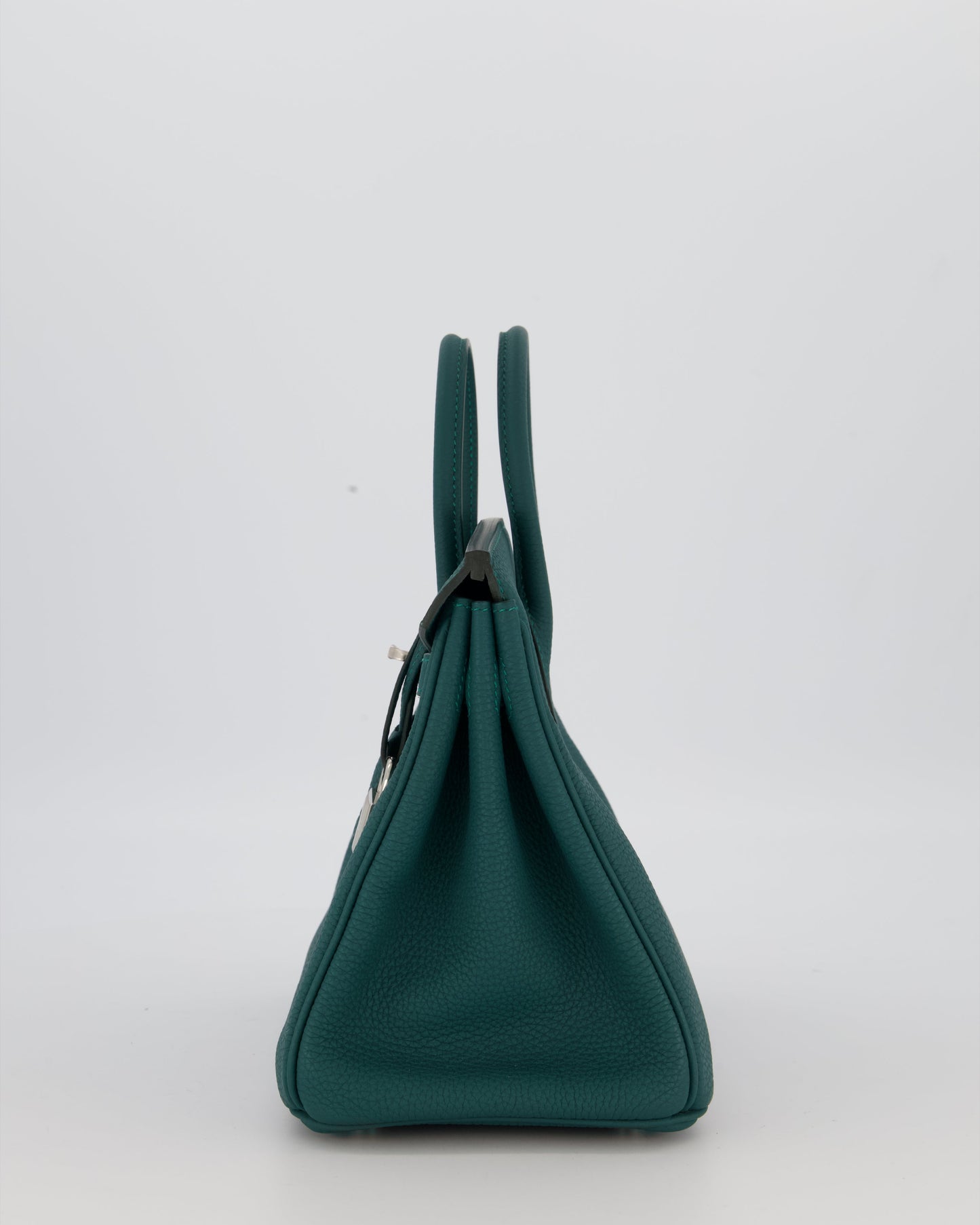 Hermès Birkin 25 Retourne Bag in Malachite Togo Leather with Palladium Hardware