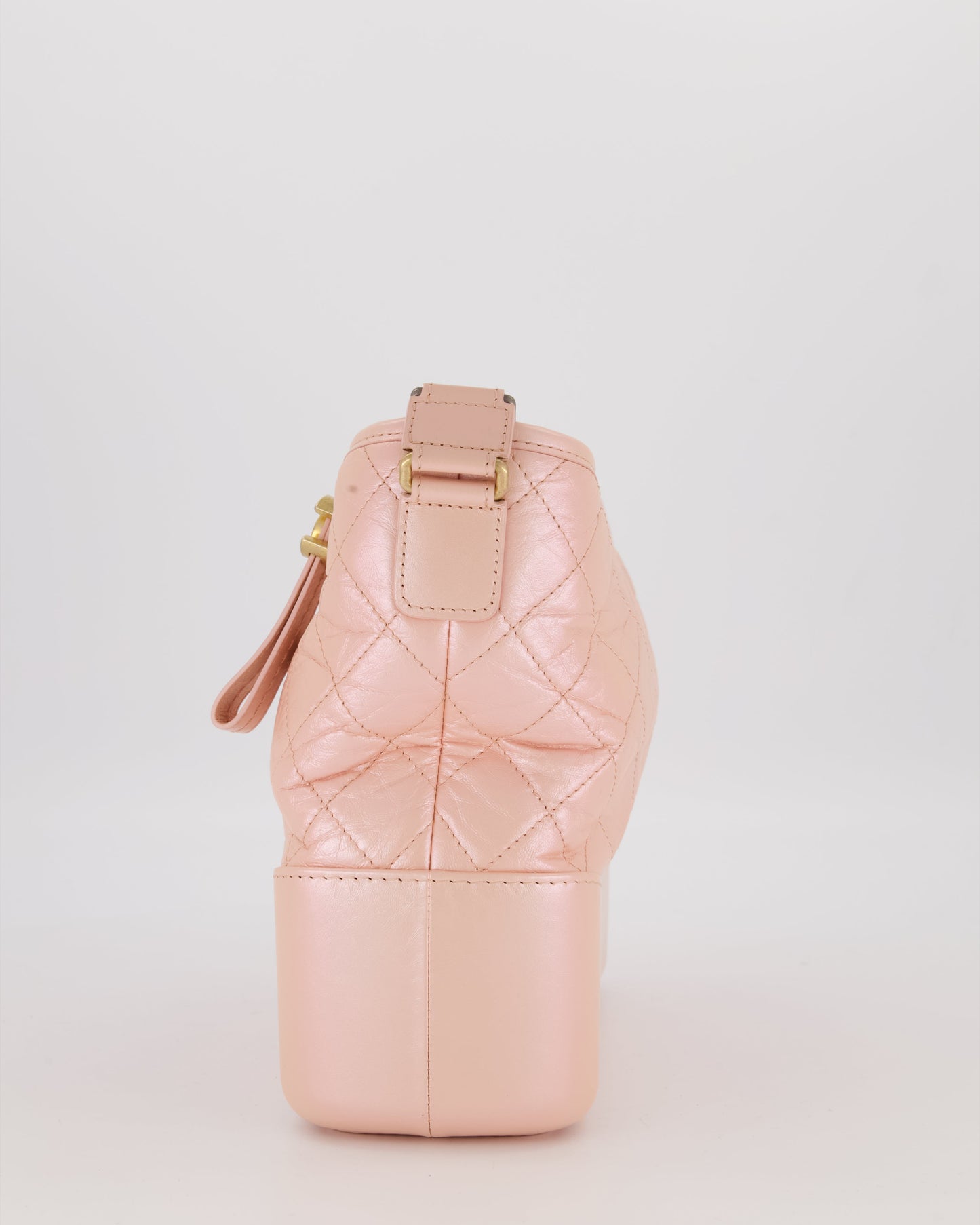 Chanel Large Gabrielle Bag in Light Pink Crumpled Calfskin Leather with Mixed Hardware