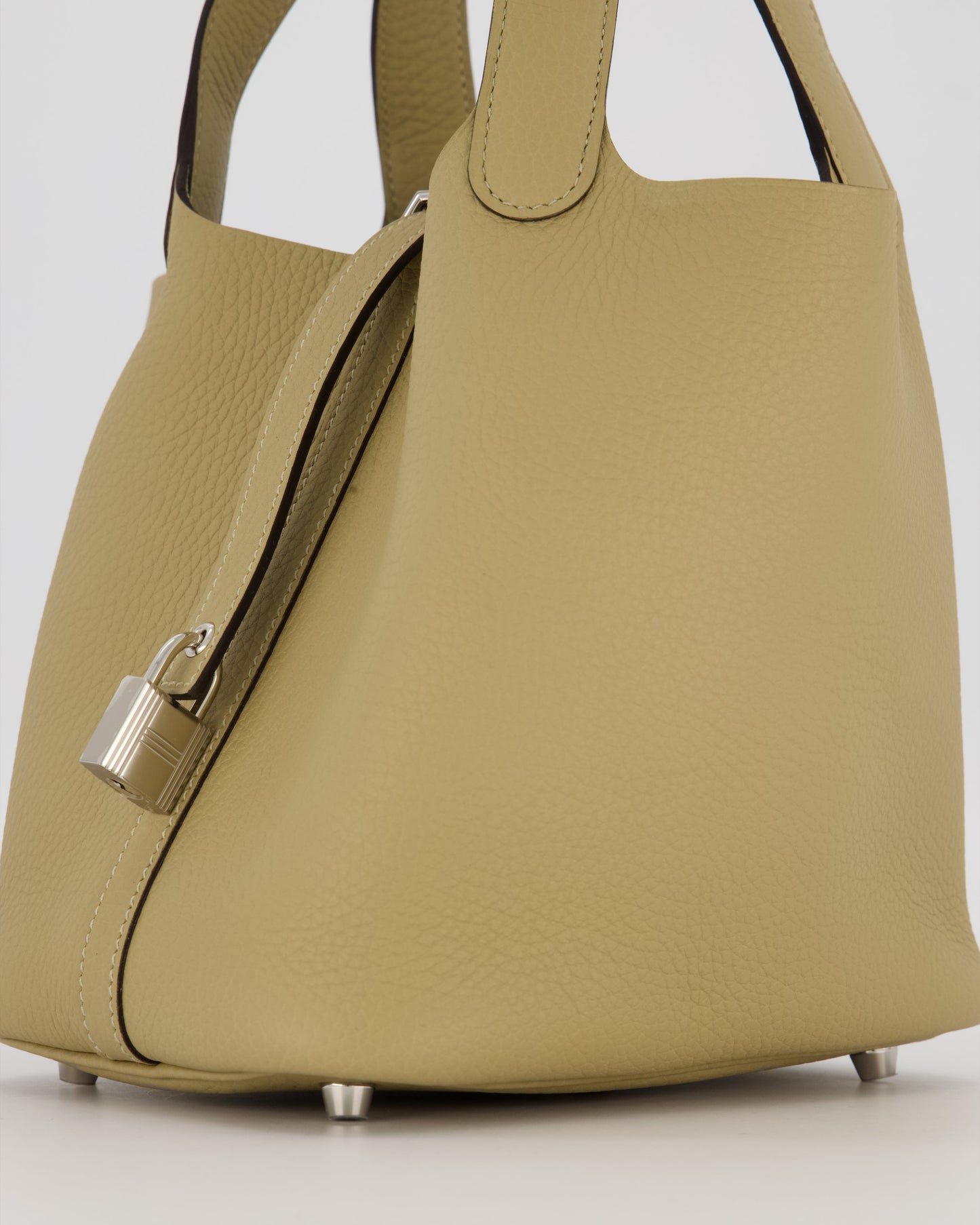 *HOT COLOUR* Hermès Picotin Lock Bag 18cm in Trench Clemence Leather with Palladium Hardware