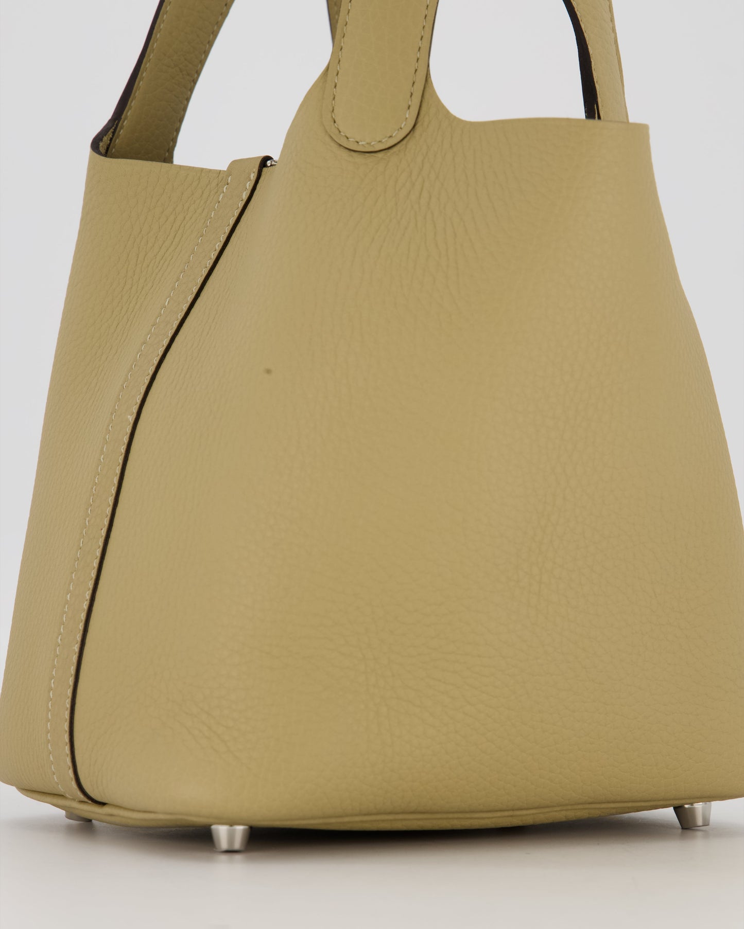 *HOT COLOUR* Hermès Picotin Lock Bag 18cm in Trench Clemence Leather with Palladium Hardware