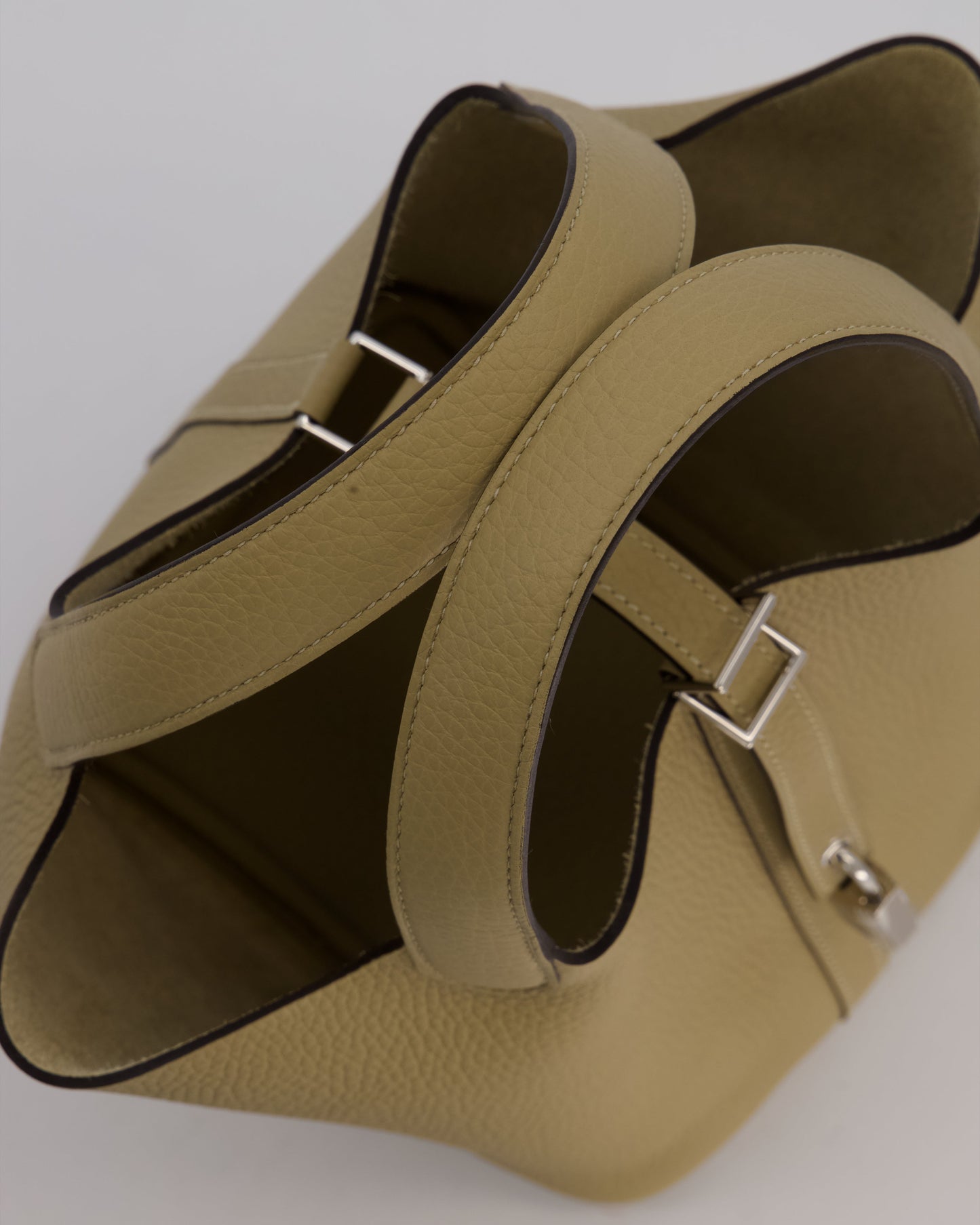 *HOT COLOUR* Hermès Picotin Lock Bag 18cm in Trench Clemence Leather with Palladium Hardware