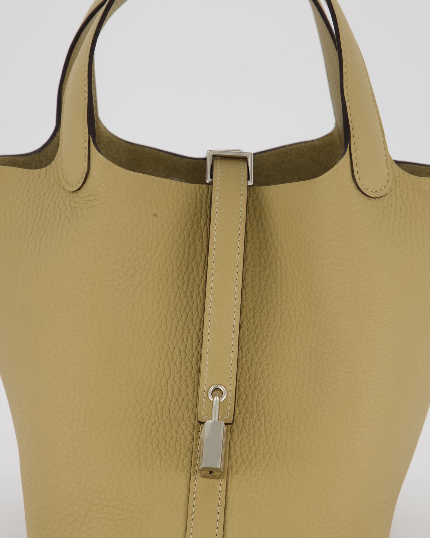 *HOT COLOUR* Hermès Picotin Lock Bag 18cm in Trench Clemence Leather with Palladium Hardware