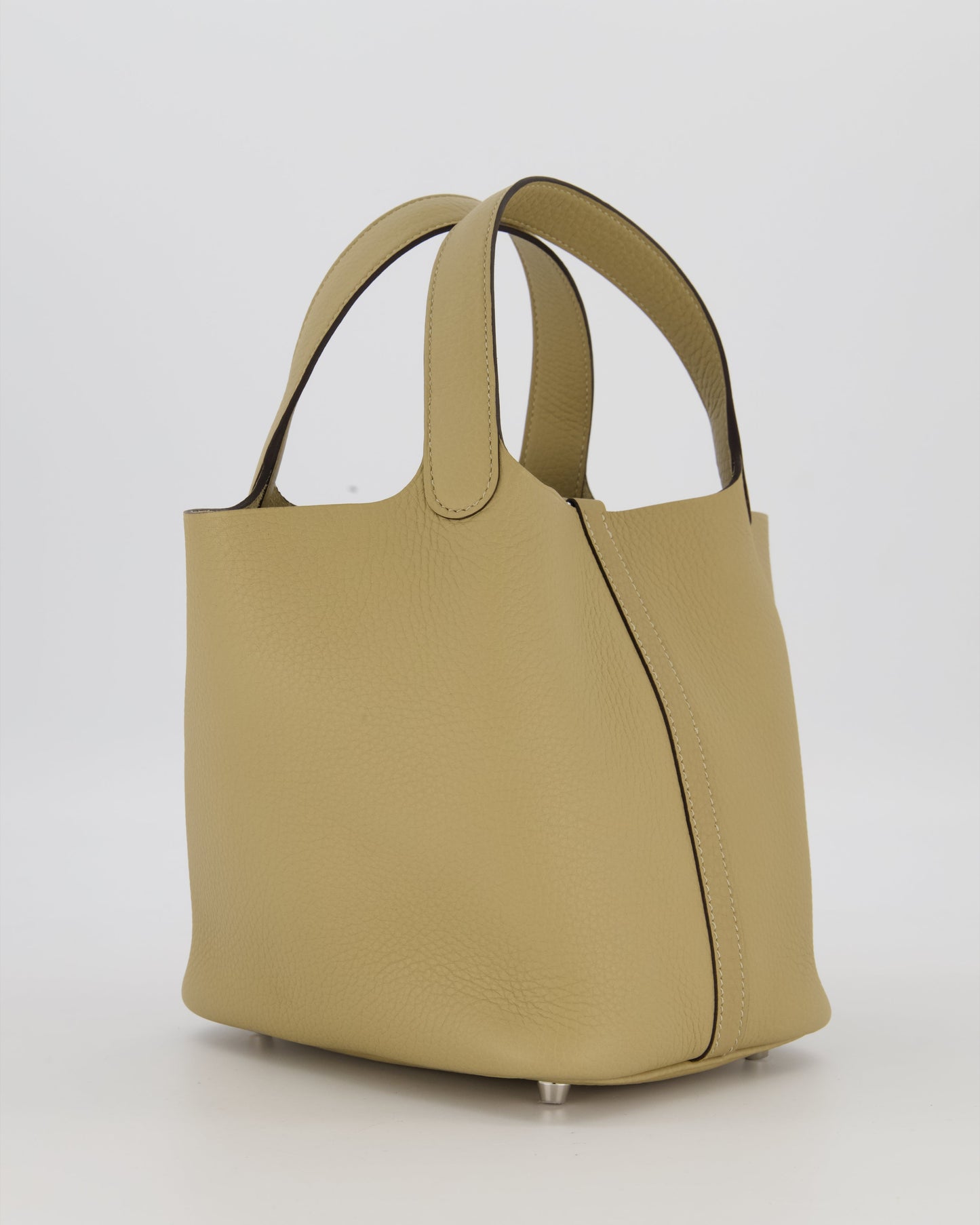 *HOT COLOUR* Hermès Picotin Lock Bag 18cm in Trench Clemence Leather with Palladium Hardware