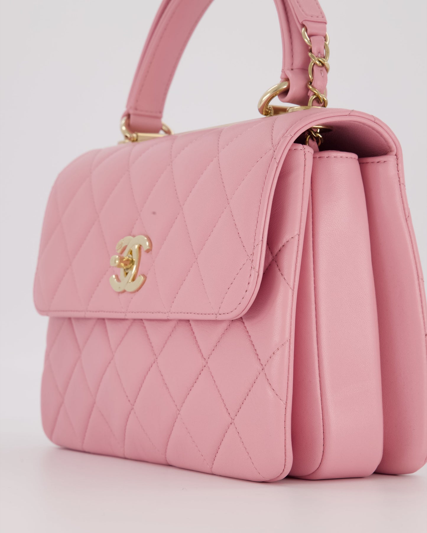 Chanel Lilac Trendy Small Flap Bag in Lambskin Leather with Gold Hardware