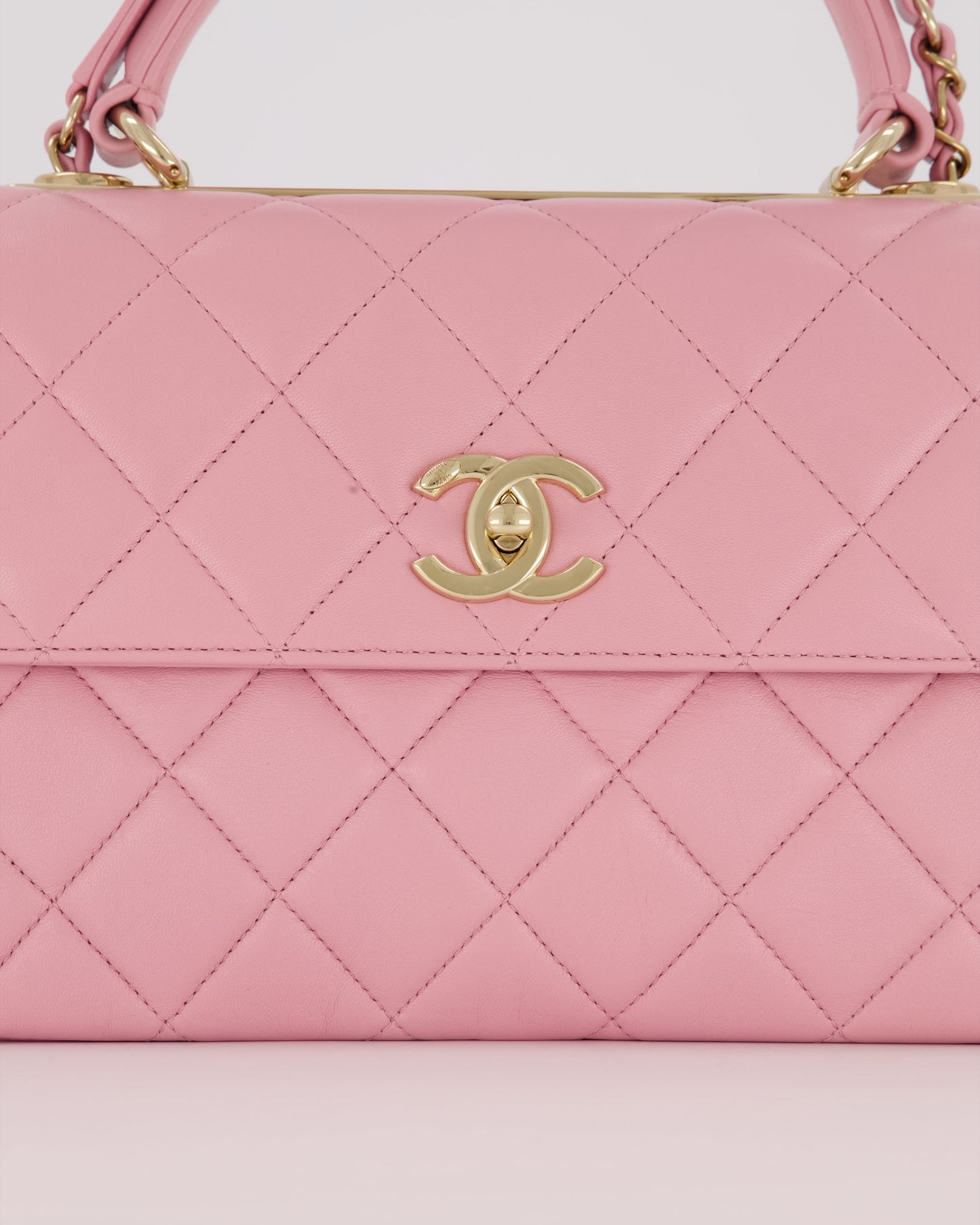 Chanel Lilac Trendy Small Flap Bag in Lambskin Leather with Gold Hardware