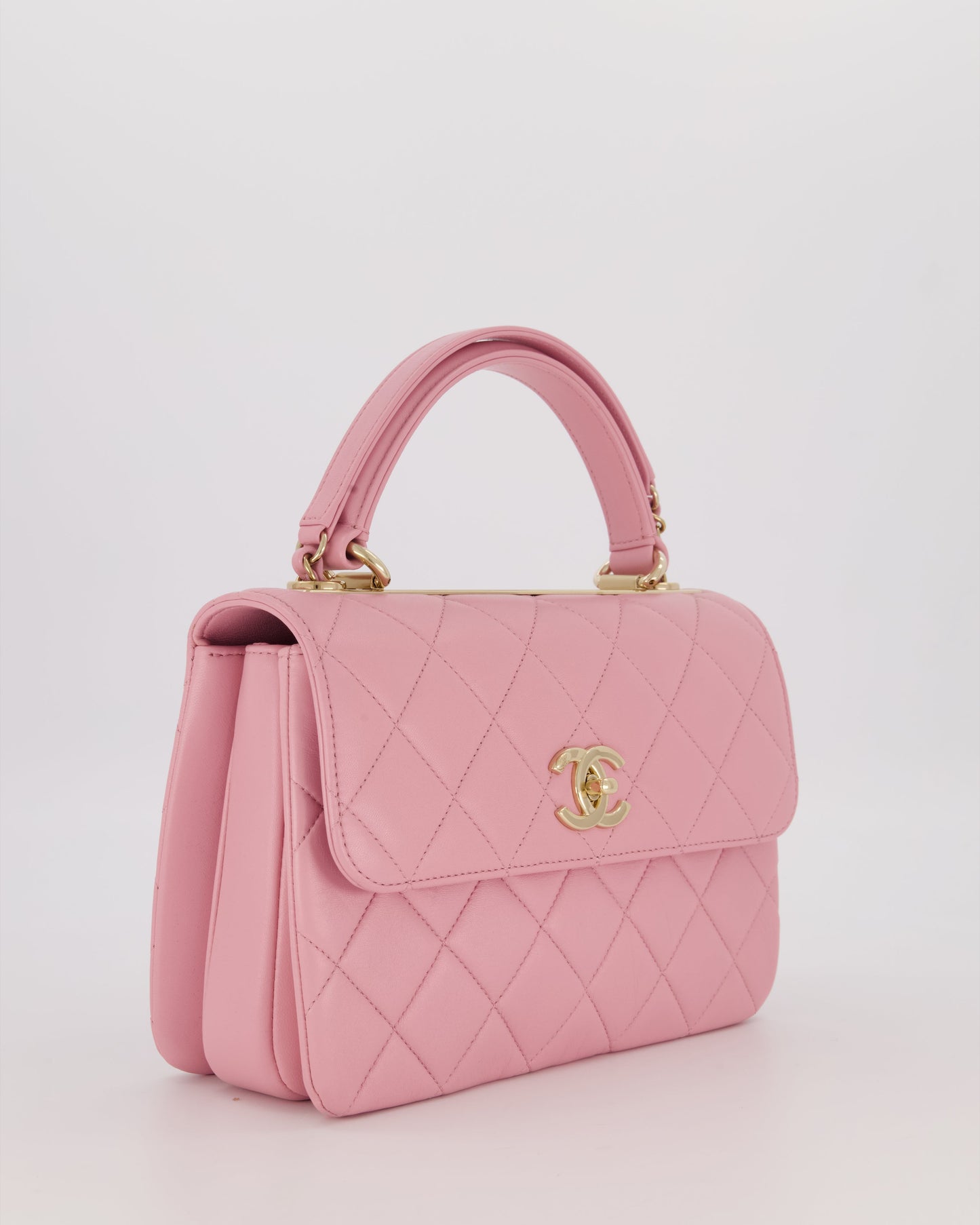 Chanel Lilac Trendy Small Flap Bag in Lambskin Leather with Gold Hardware