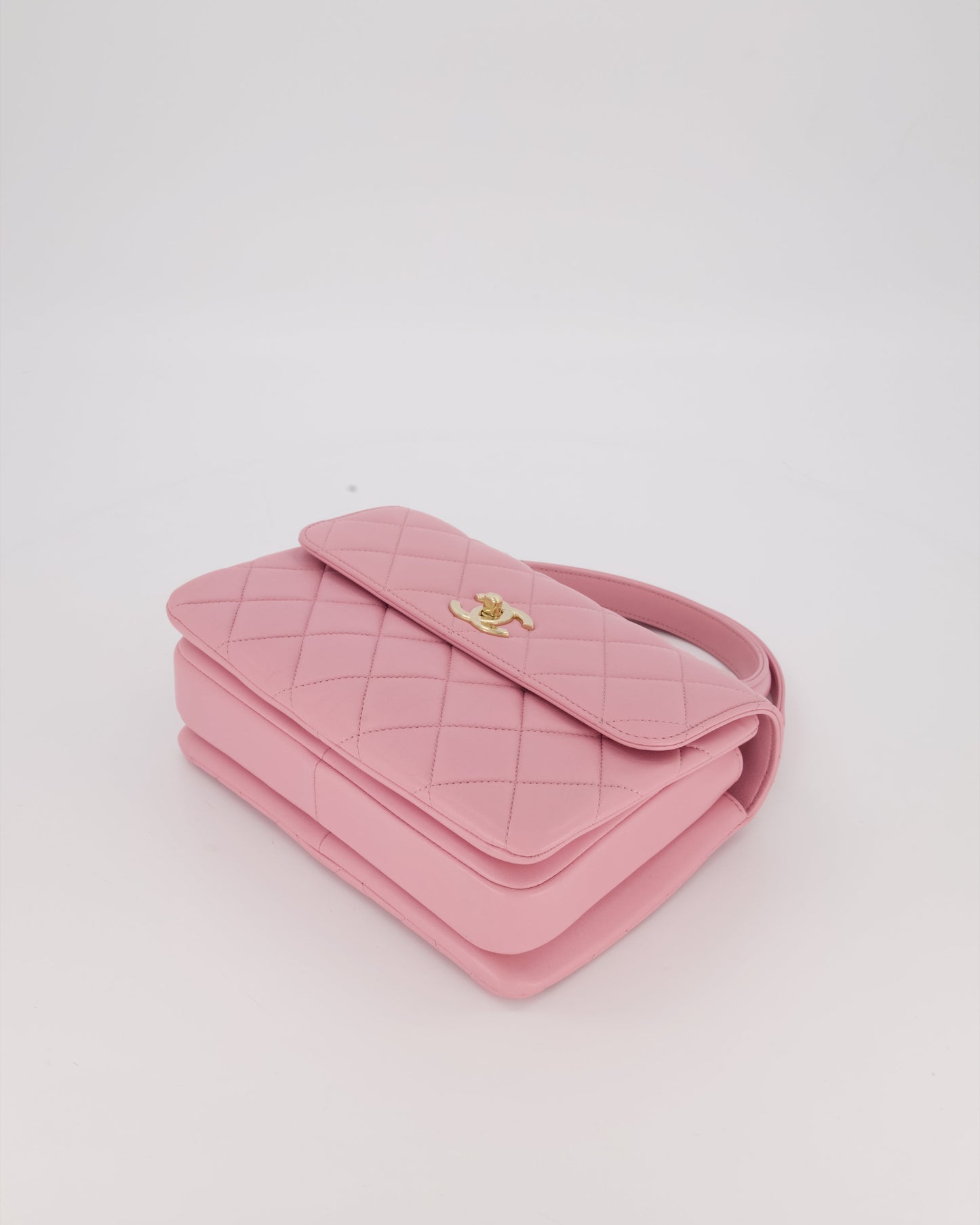 Chanel Lilac Trendy Small Flap Bag in Lambskin Leather with Gold Hardware
