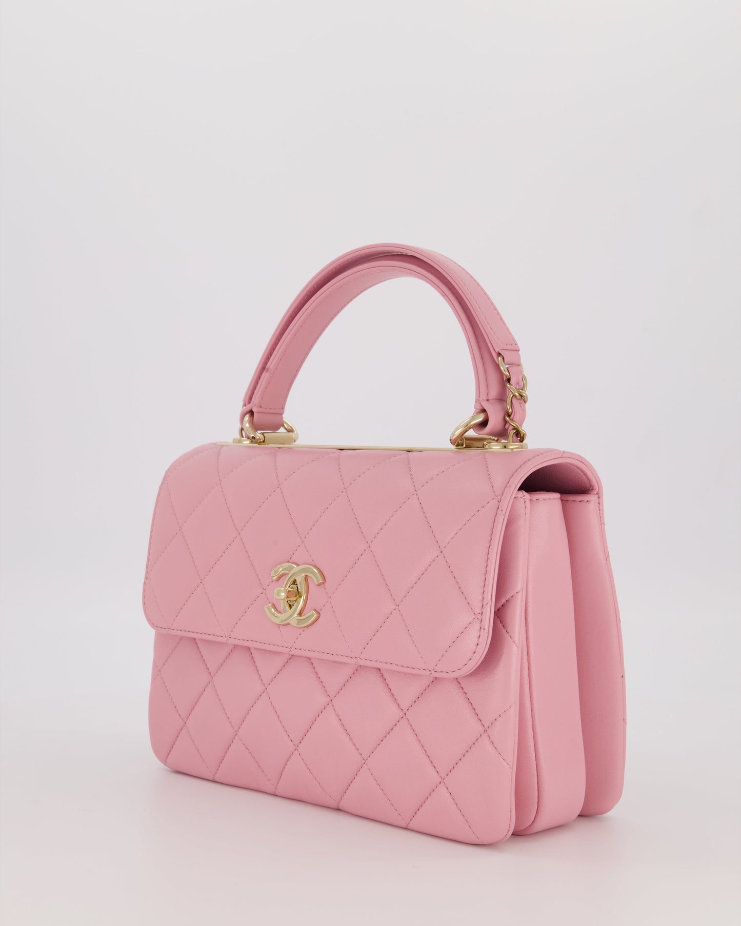 Chanel Lilac Trendy Small Flap Bag in Lambskin Leather with Gold Hardware